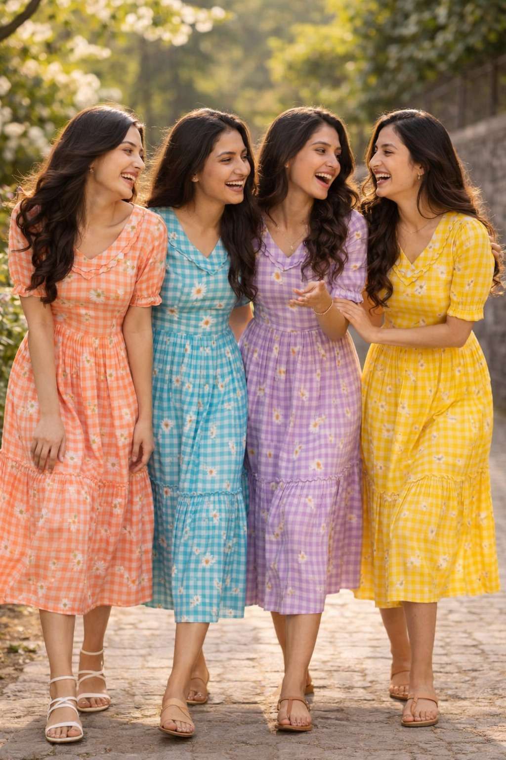 KA 1257 SILK PREETY SUMMER WEAR LADIES ONE PIECE DRESS
