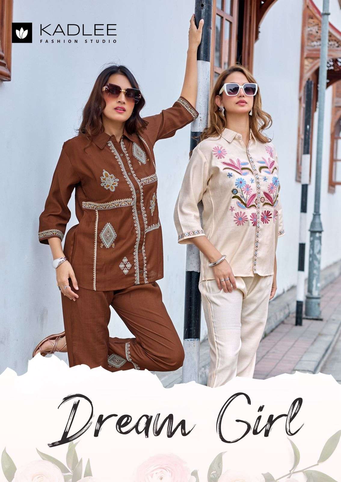 KADLEE FASHION DREAM GIRL VISCOSE FANCY WORKS LADIES KURTI WITH BOTTOM PAIR 