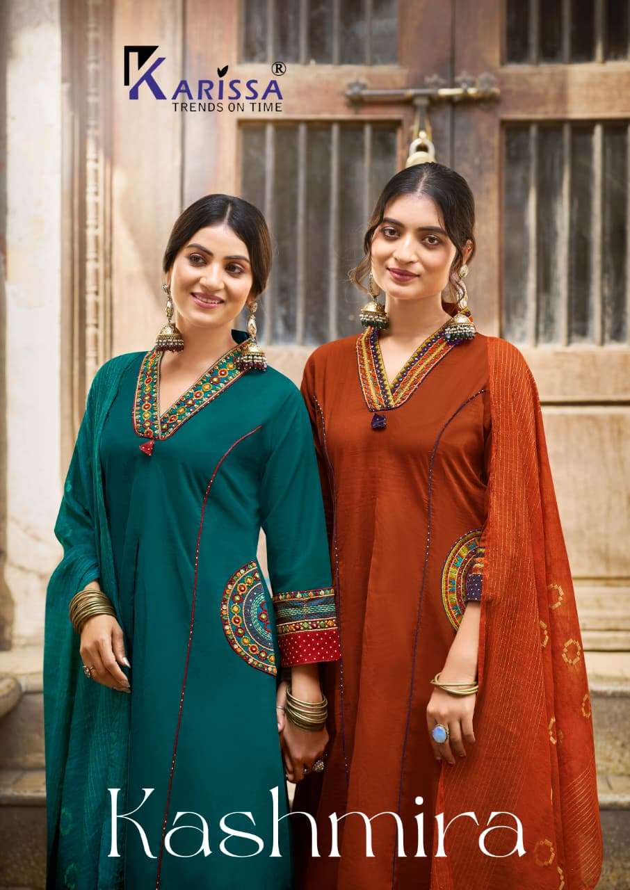 KARISSA KASHMIRA COTTON PREETY LOOKS DESIGNER LADIES 3PCS SET COLLECTION 