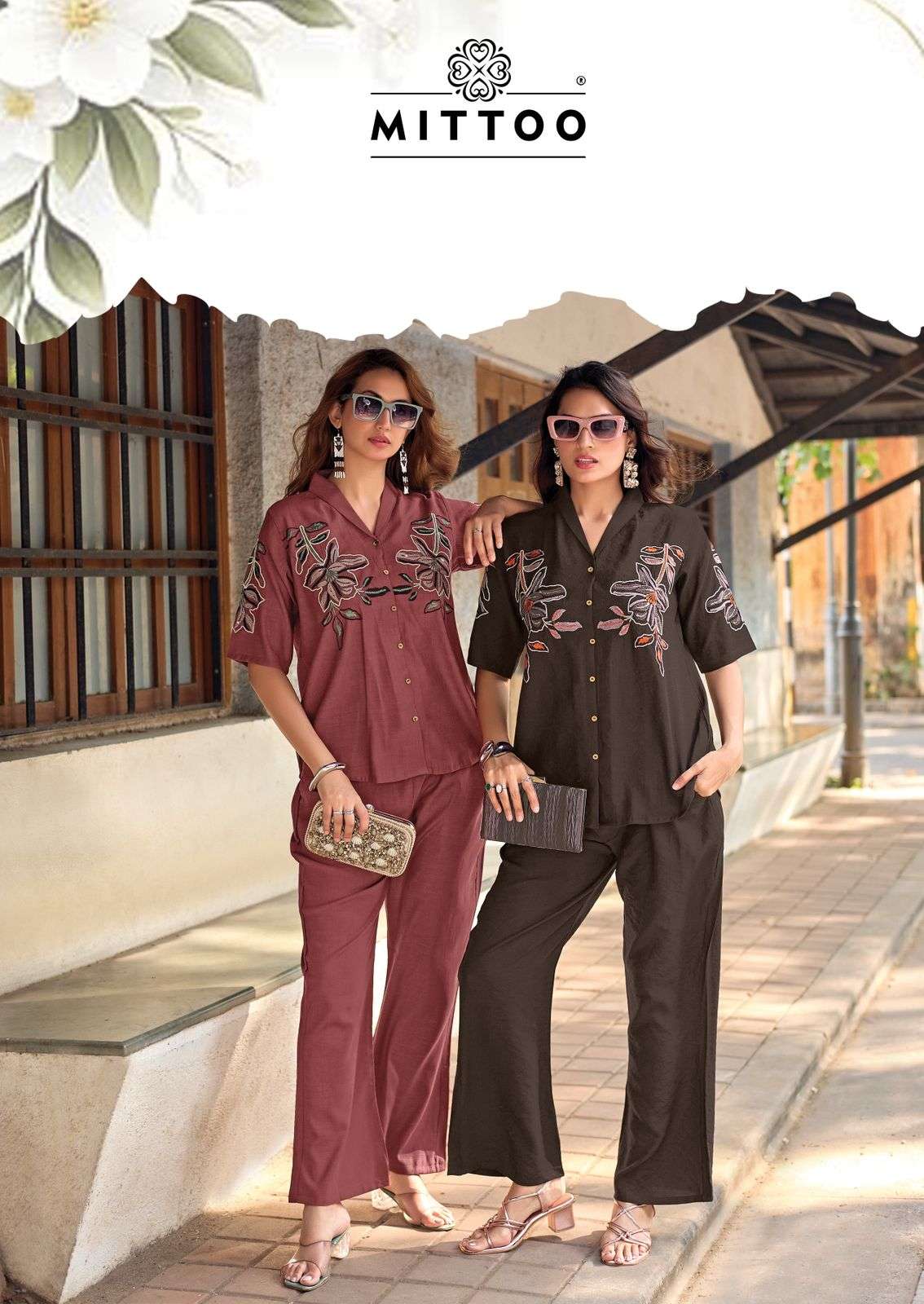  MITTOO DAIZY VOL 2 VISCOSE PREETY LOOK DESIGNER LADIES TOP WITH BOTTOM PAIR 
