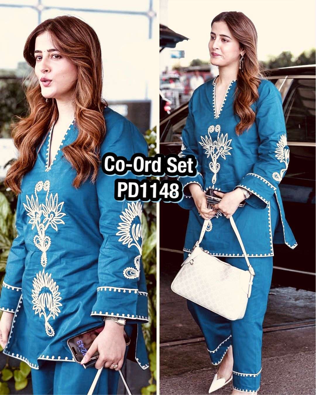 PD 1148 RAYON PREETY LOOK DESIGNER LADIES CO-ORD SET