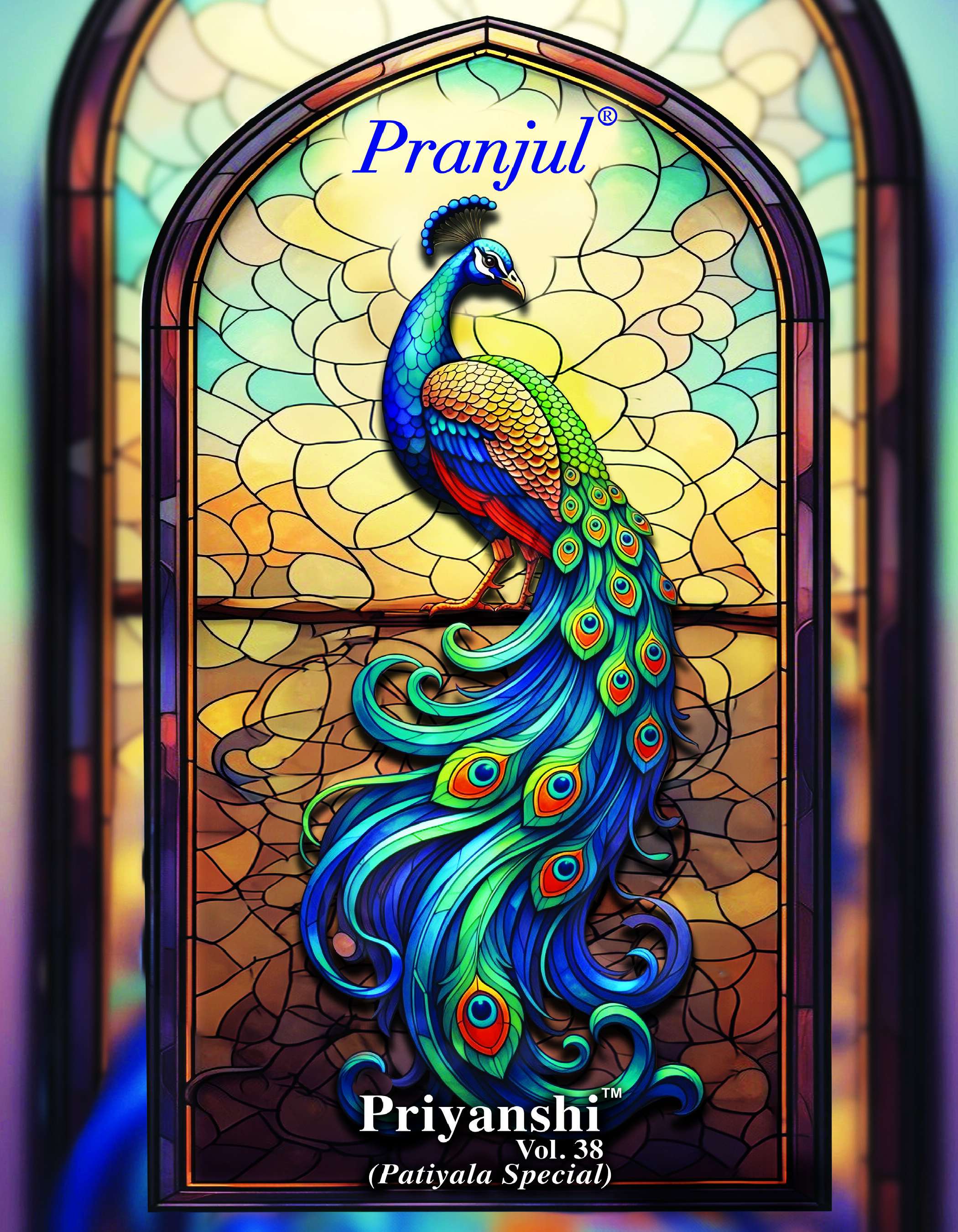 PRANJUL FASHION PRIYANSHI VOL 38 COTTON PRINT PATIALA DRESS