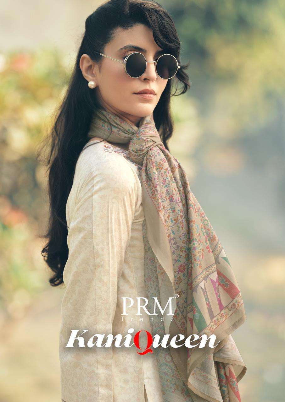PRM TRENDZ KANI QUEEN LAWN COTTON DIGITAL PRINT WITH FANCY WORK SUIT