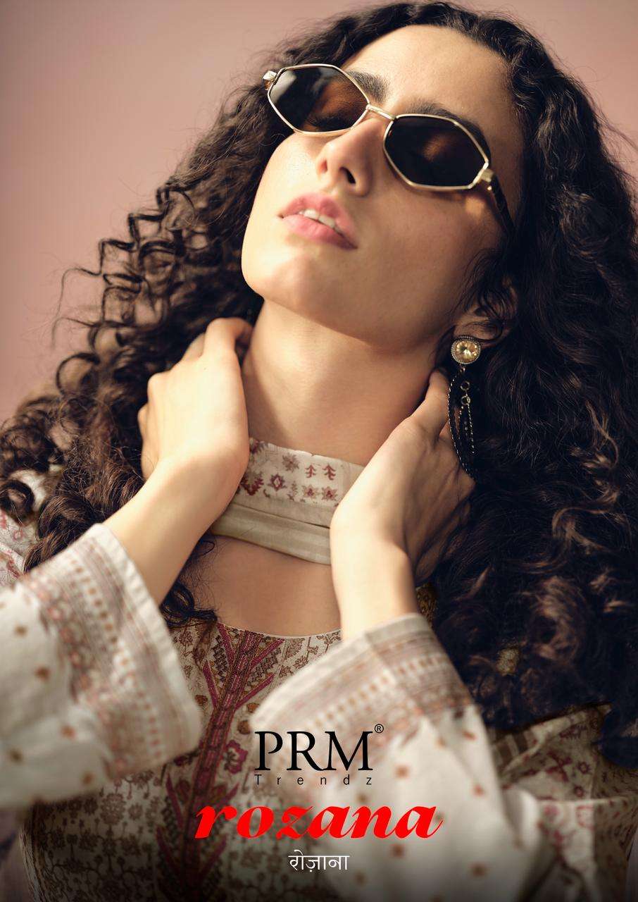 PRM TRENDZ ROZANA  COTTON  DIGITAL PRINT WITH FANCY EMBROIDERY WORK SUIT