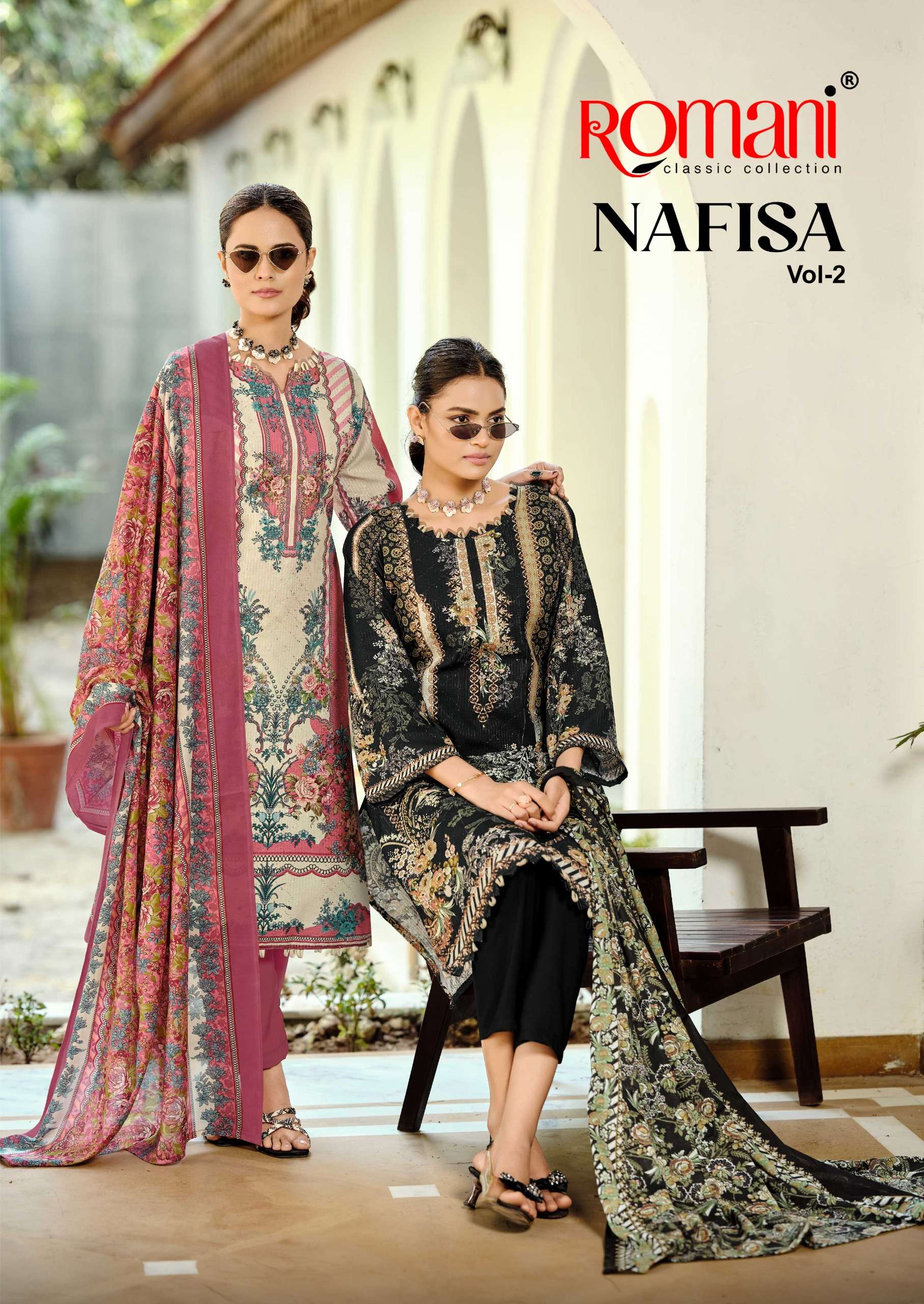 ROMANI NAFISA VOL 2 COTTON DIGITAL PRINTS WITH FANCY WORK SALWAR SUIT
