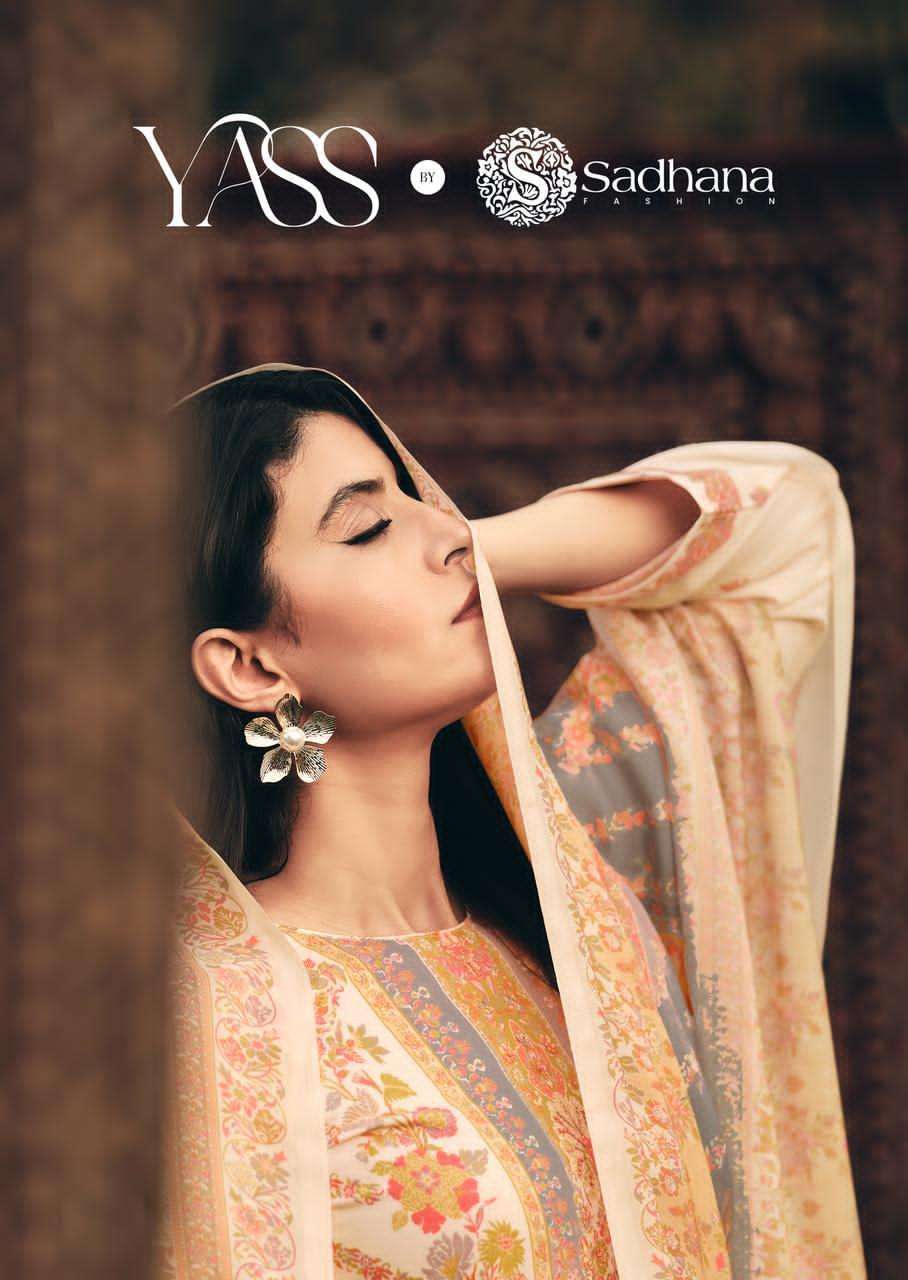  SADHANA FASHION YASS COTTON  DIGITAL PRINT WITH FANCY WORK SUIT