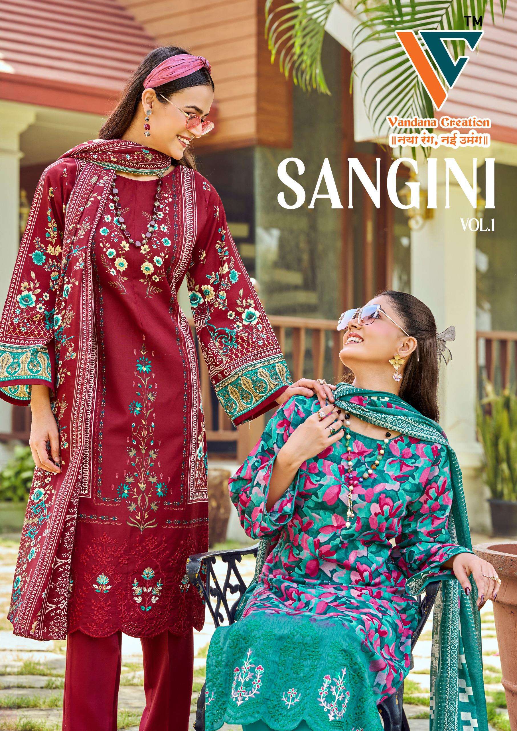 VANDANA CREATION SANGINI VOL 1 COTTON DIGITAL PRINTS SALWAR SUIT