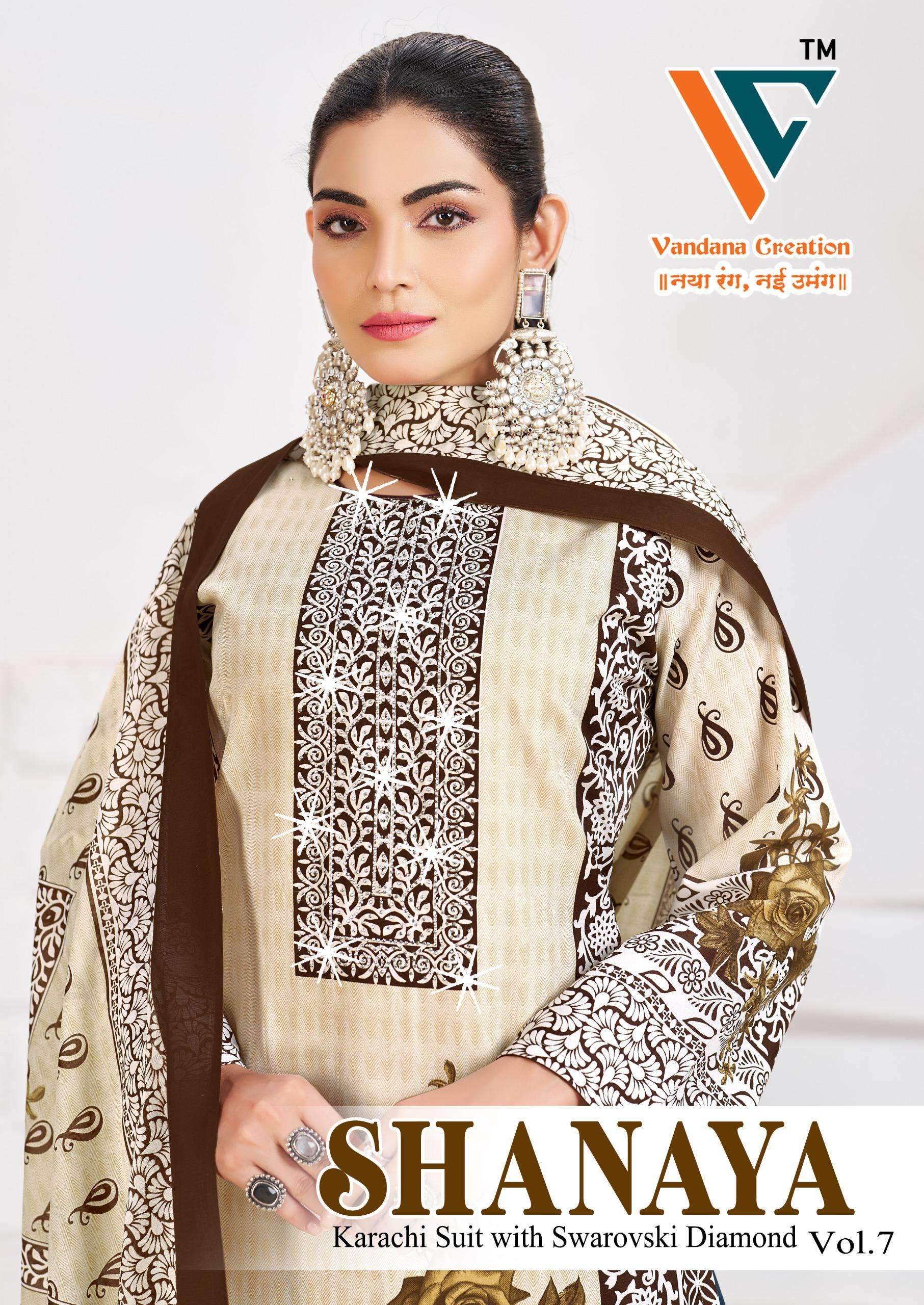 VANDANA‎ CREATION SHANAYA VOL 7 COTTON DIGITAL PRINTS SALWAR SUIT