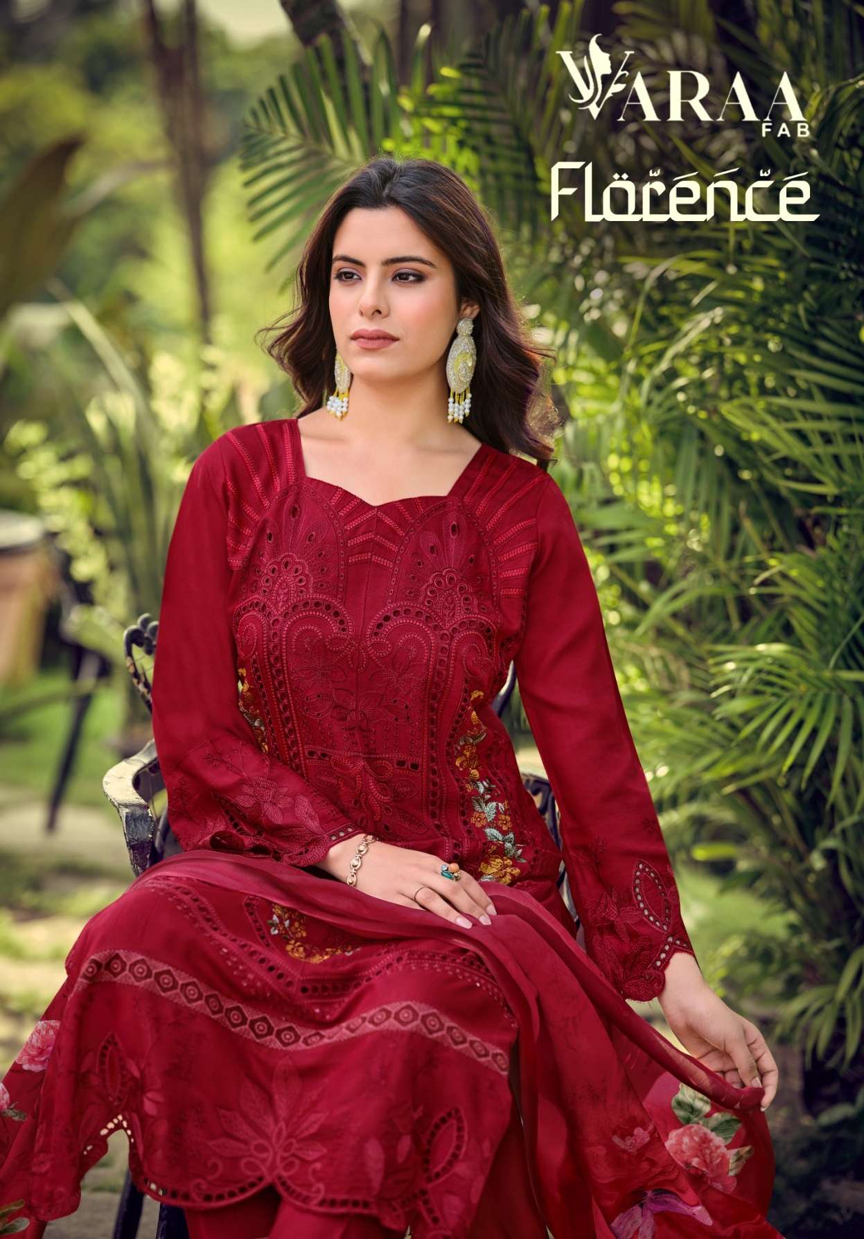 VARAA FAB FLORENCE MUSLIN WITH HEAVY EMBROIDERY DESIGNER WORK SUIT