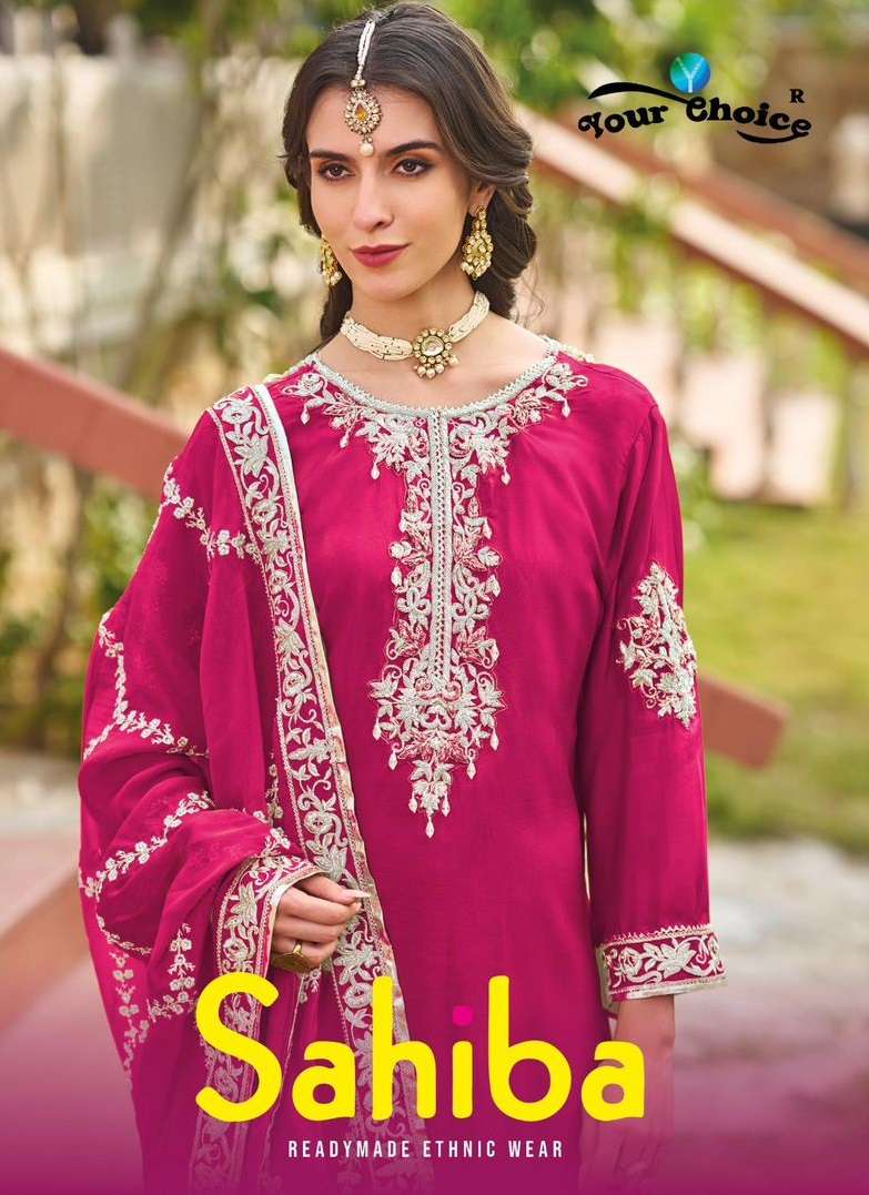 YOUR CHOICE SAHIBA HEAVY EMBROIDERED READY MADE SHARARA SUIT