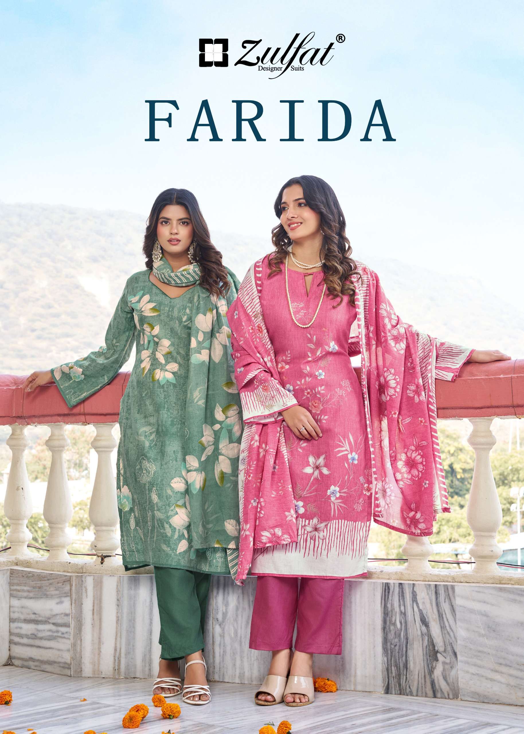 ZULFAT DESIGNER SUITS FARIDA COTTON DIGITAL PRINTS SALWAR SUIT