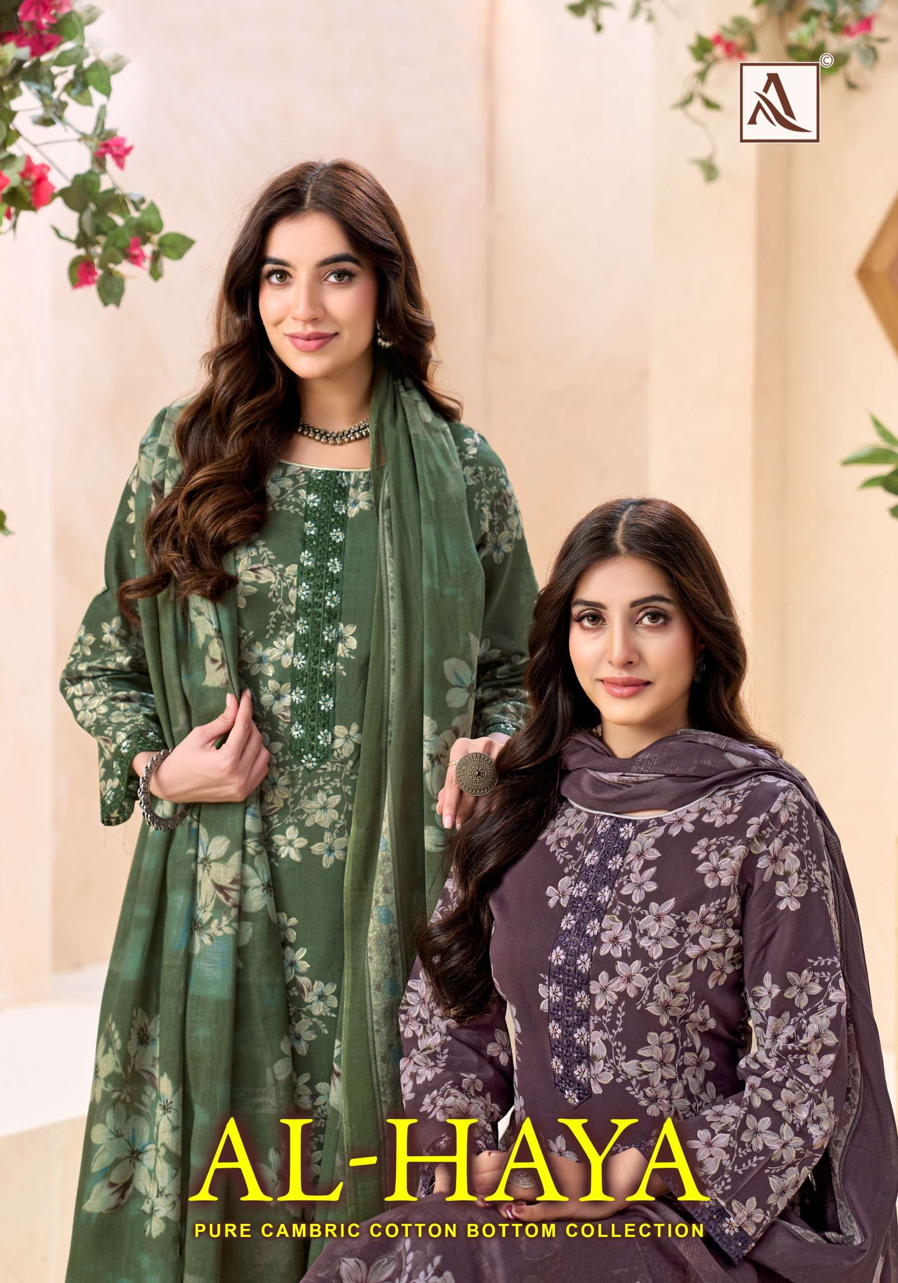 ALOK SUITS AL HAYA COTTON PRINT WITH FANCY EMBROIDERY WORK SUIT