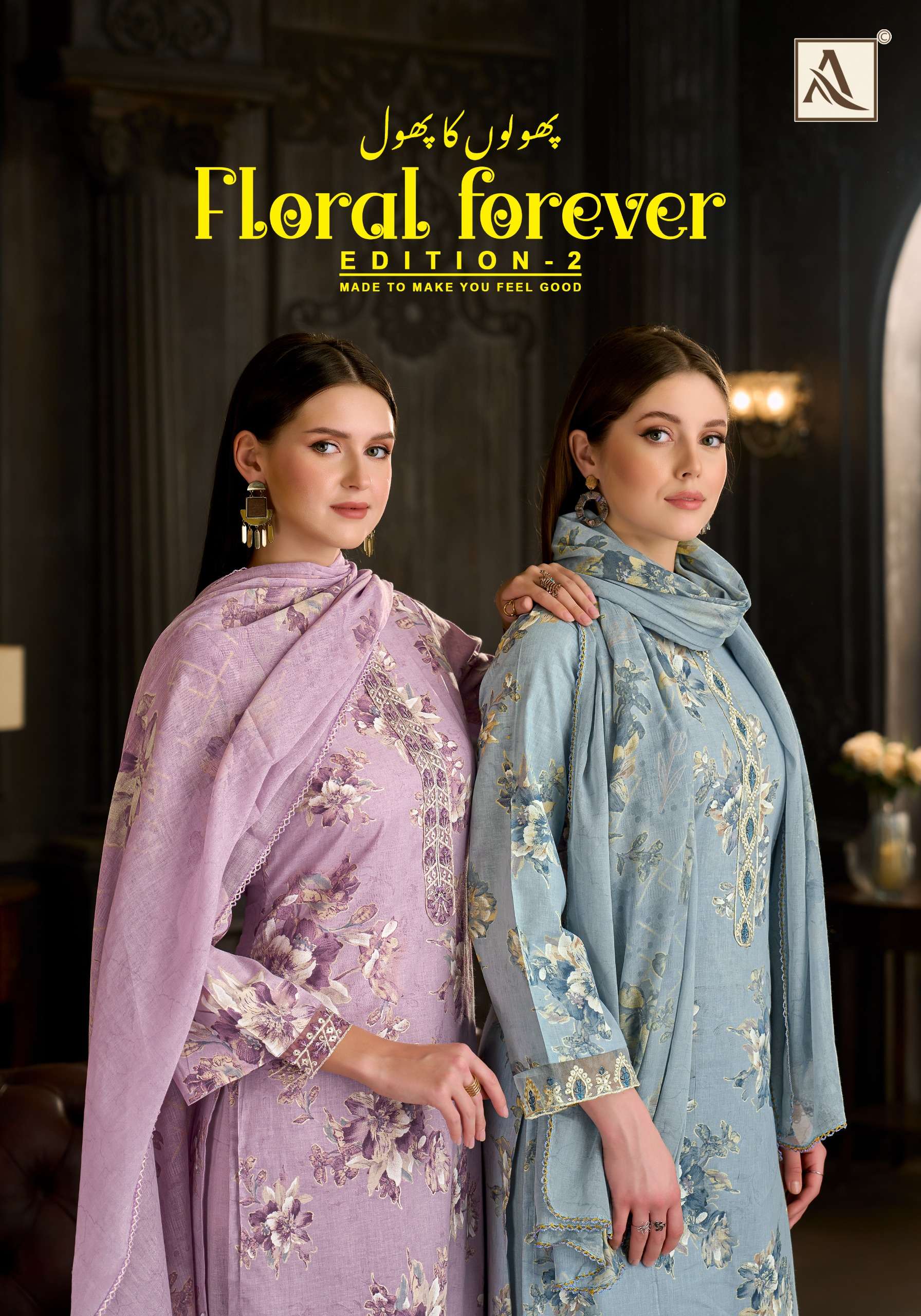 ALOK SUITS FLORAL FOREVER EDITION 2 COTTON PRINT WITH FANCY EMBROIDERY WORK SUIT