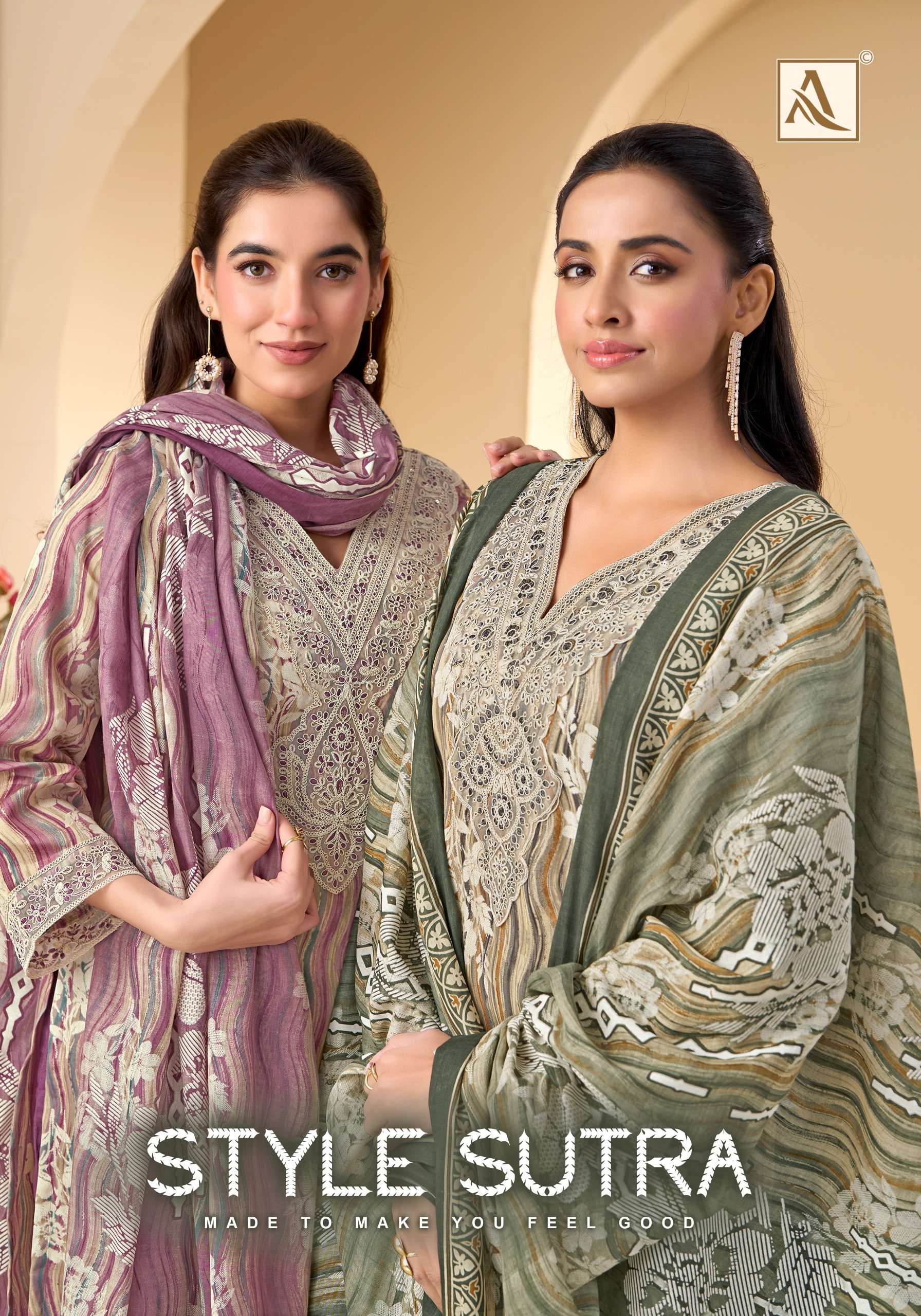 ALOK SUITS STYLE SUTRA JAM COTTON PRINT WITH FANCY EMBROIDERY WORK SUIT