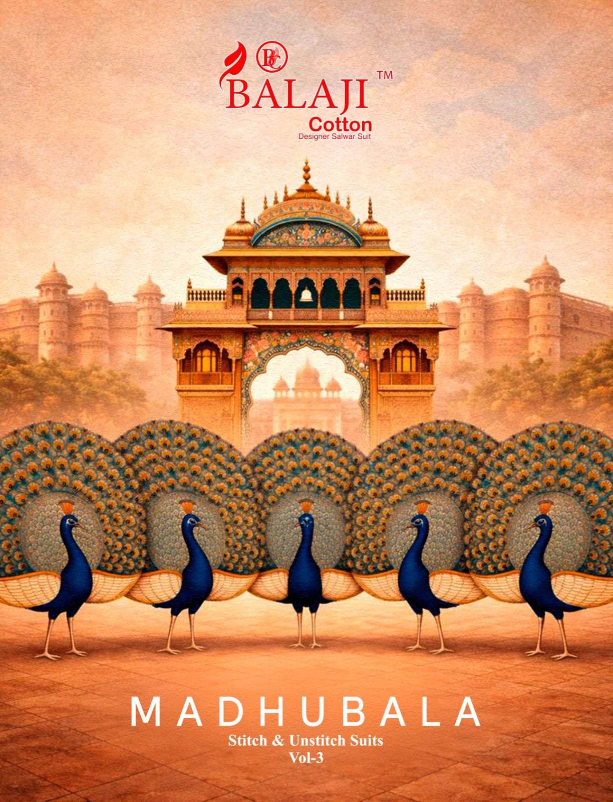 BALAJI COTTON MADUBALA VOL 3 COTTON PRINT READY MADE LADIES SUIT
