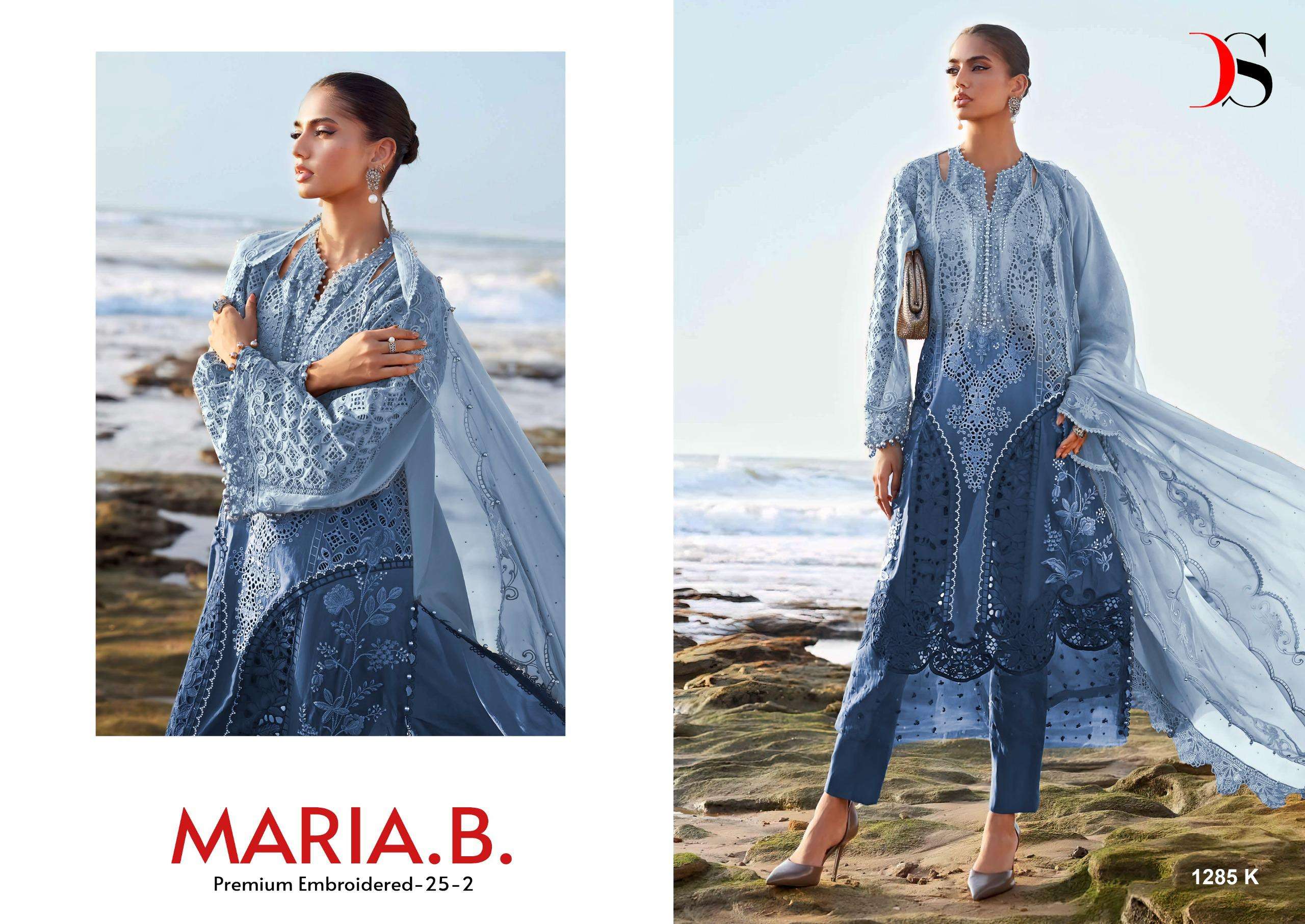 DEEPSY SUITS MARIA B PREMIUM EMBROIDERED 25 VOL 2 HIT DESIGN 1285 IJKLM