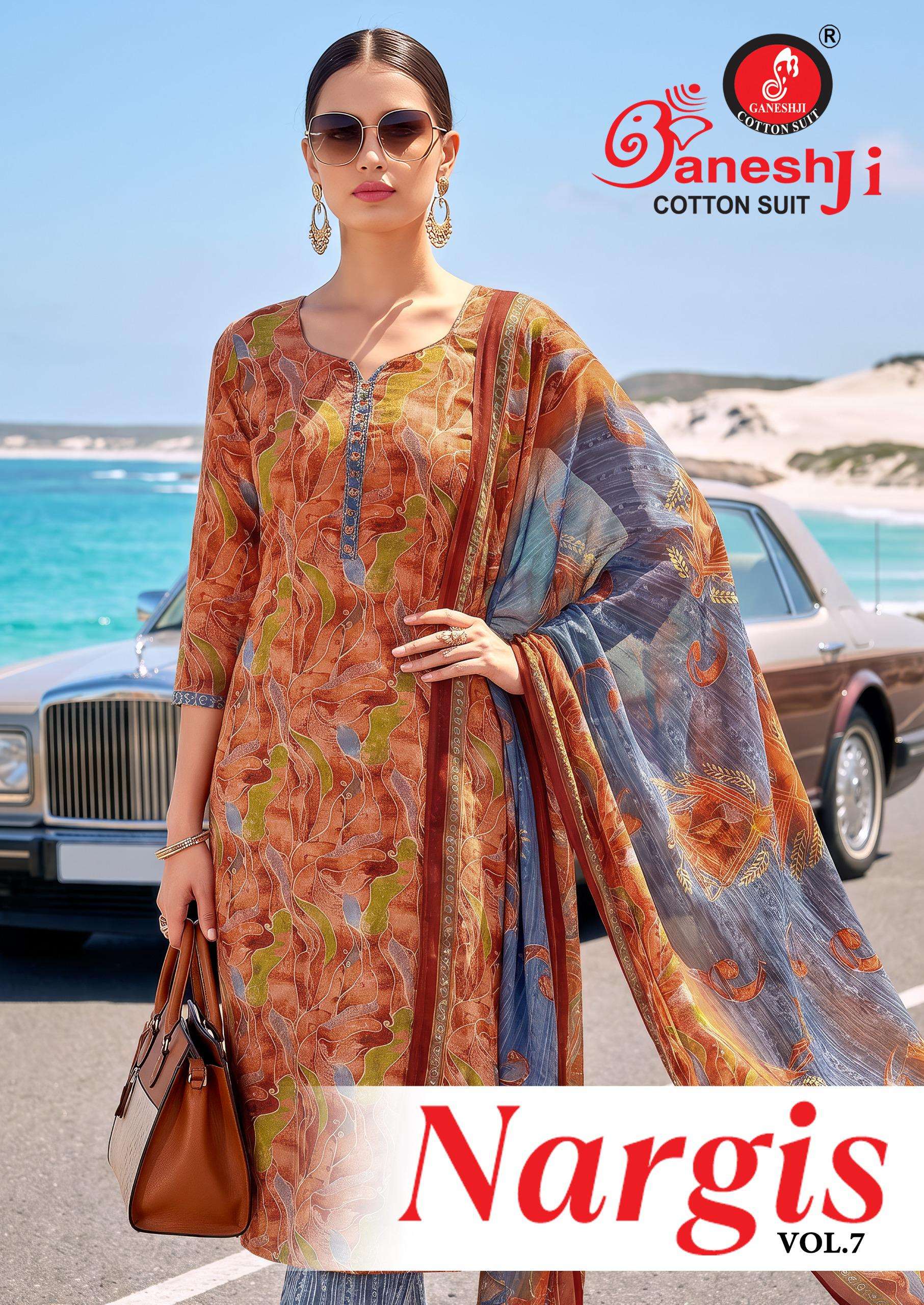 GANESHJI COTTON SUIT NARGIS VOL 7 COTTON PRINTED LADIES SALWAR SUIT