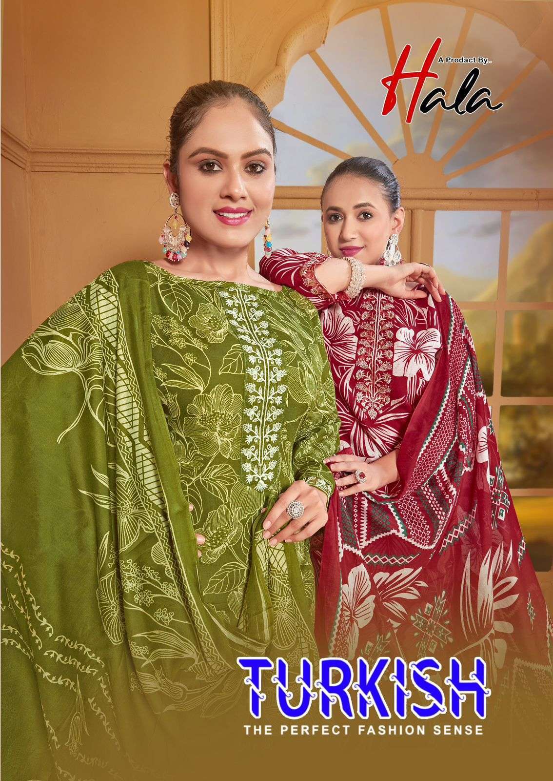 HALA TRADERS TURIKIS VOL 1 COTTON DIGITAL PRINTS WITH FANCY WORK SUIT