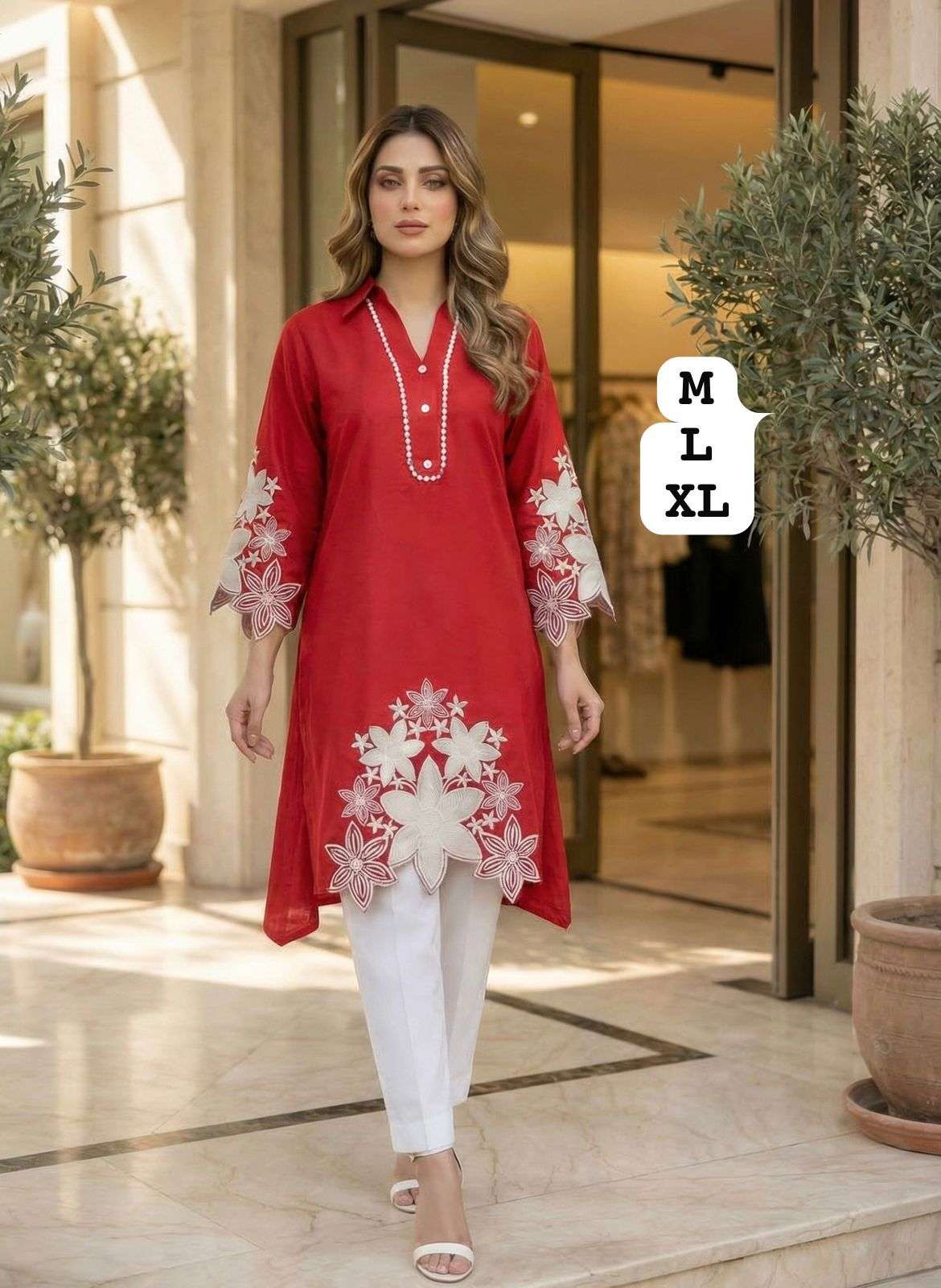 INLI THE STYLO 2.0 RAYON FANCY FANCY A LINE STYLE KURTI WITH PANT PAIR 