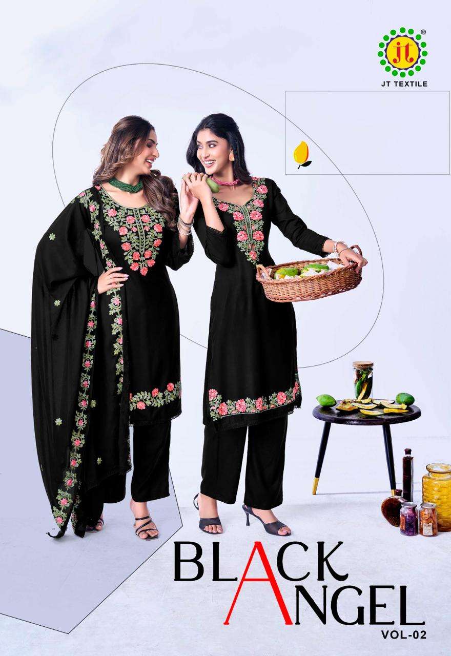 JT BLACK ANGEL VOL 2 RAYON PREMIUM WORKS LADIES SALWAR SUIT