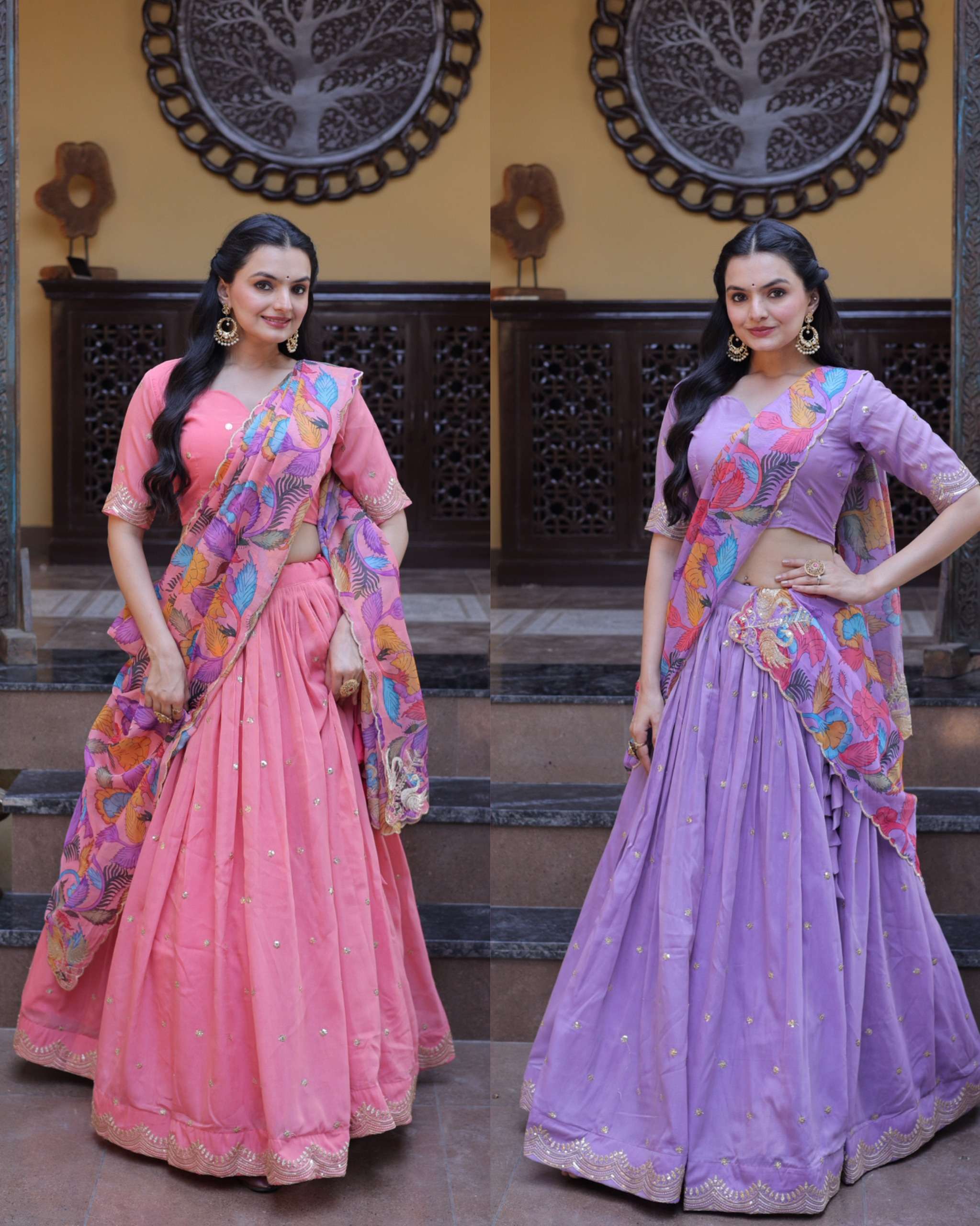 KA 5069 SILK DESIGNER WORK PARTY WEAR LEHENGA CHOLI COLLECTION