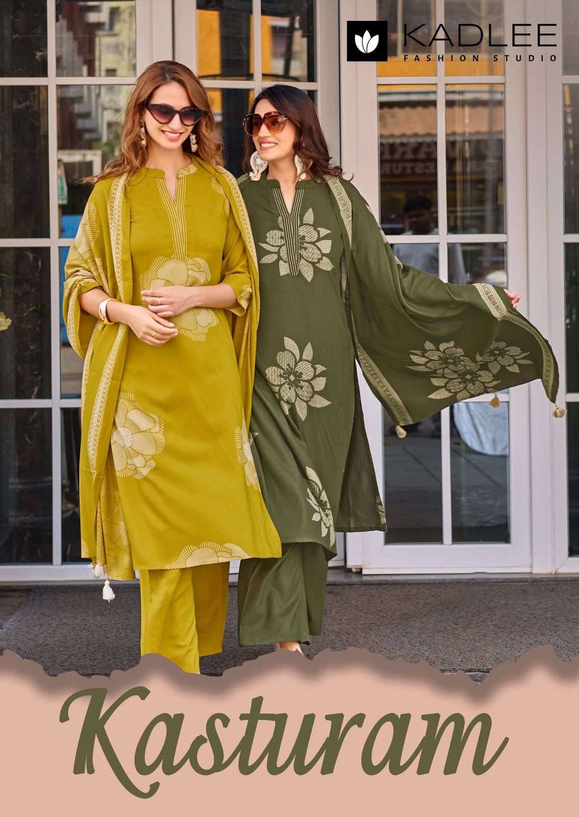 KADLEE FASHION KASTURAM RAYON FANCY WORKS LADIES 3PCS SET COLLECTION 