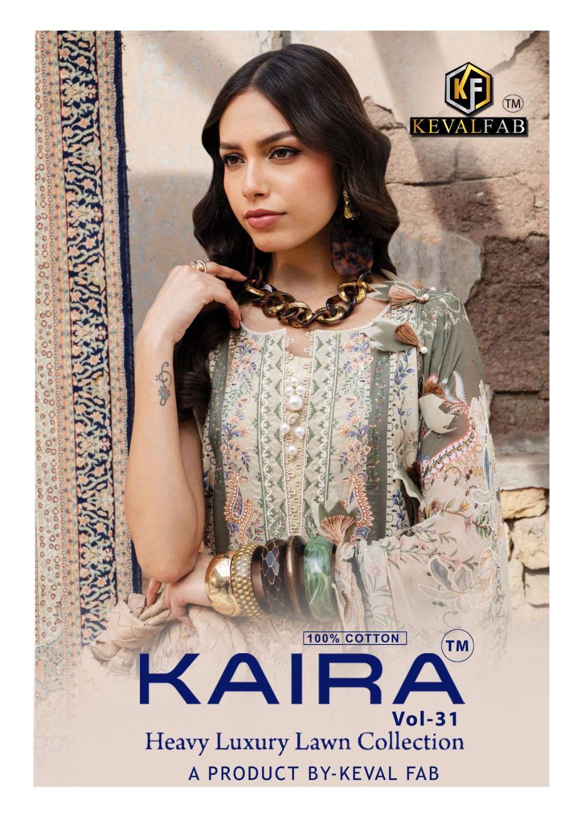 KEVAL FAB KAIRA VOL 31 LAWN COTTON DIGITAL PRINT SALWAR SUITS