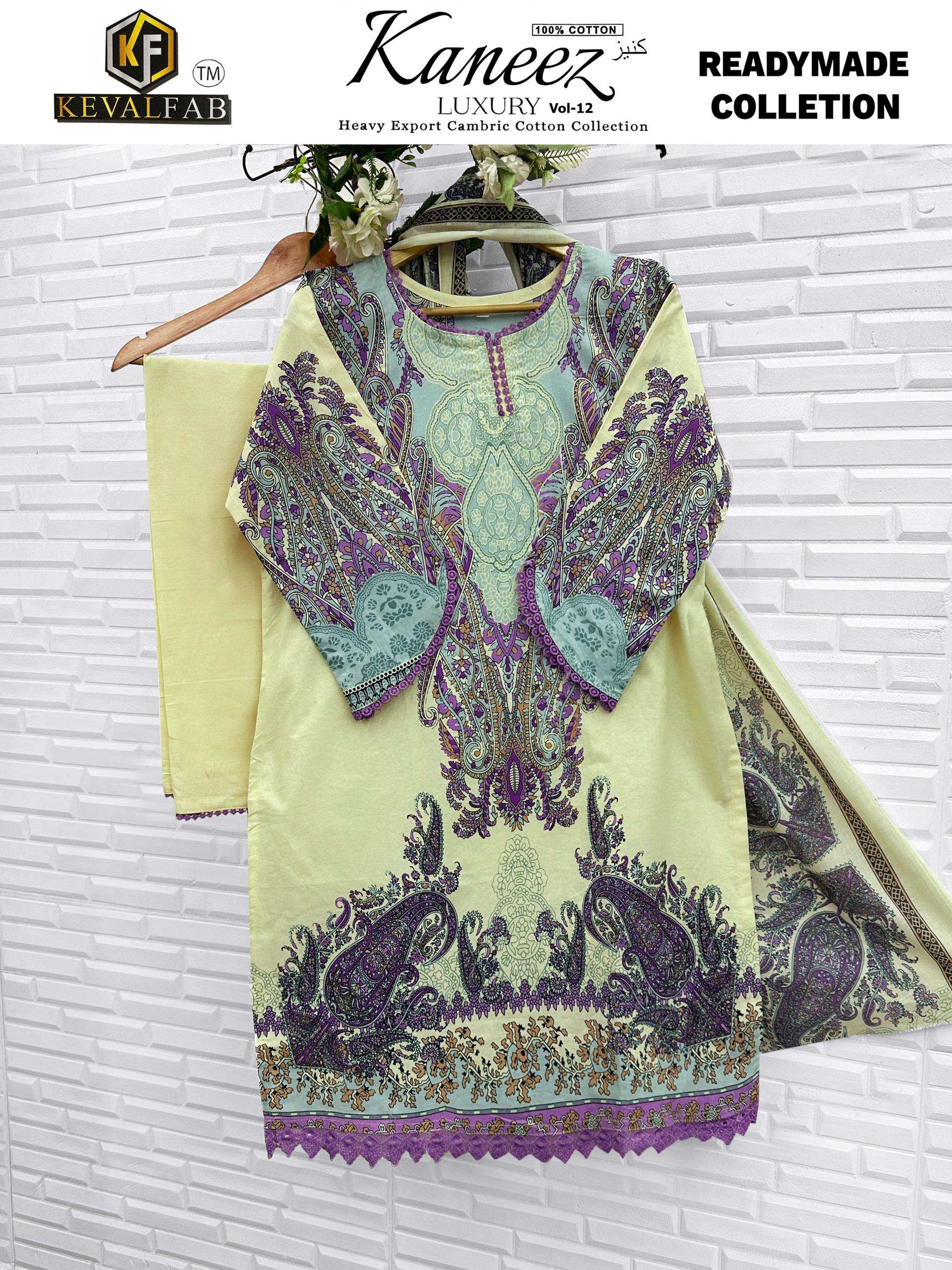 KEVAL FAB KANEEZ HEAVY COTTON LUXURY READY MADE COLLECTION VOL12