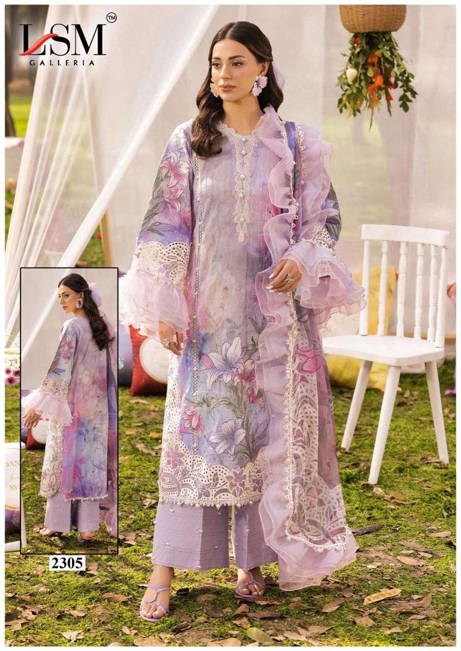 LSM GALLERIA PARIAN DREAM HEAVY LUXURY LAWN READY MADE COLLECTION VOL 23 
