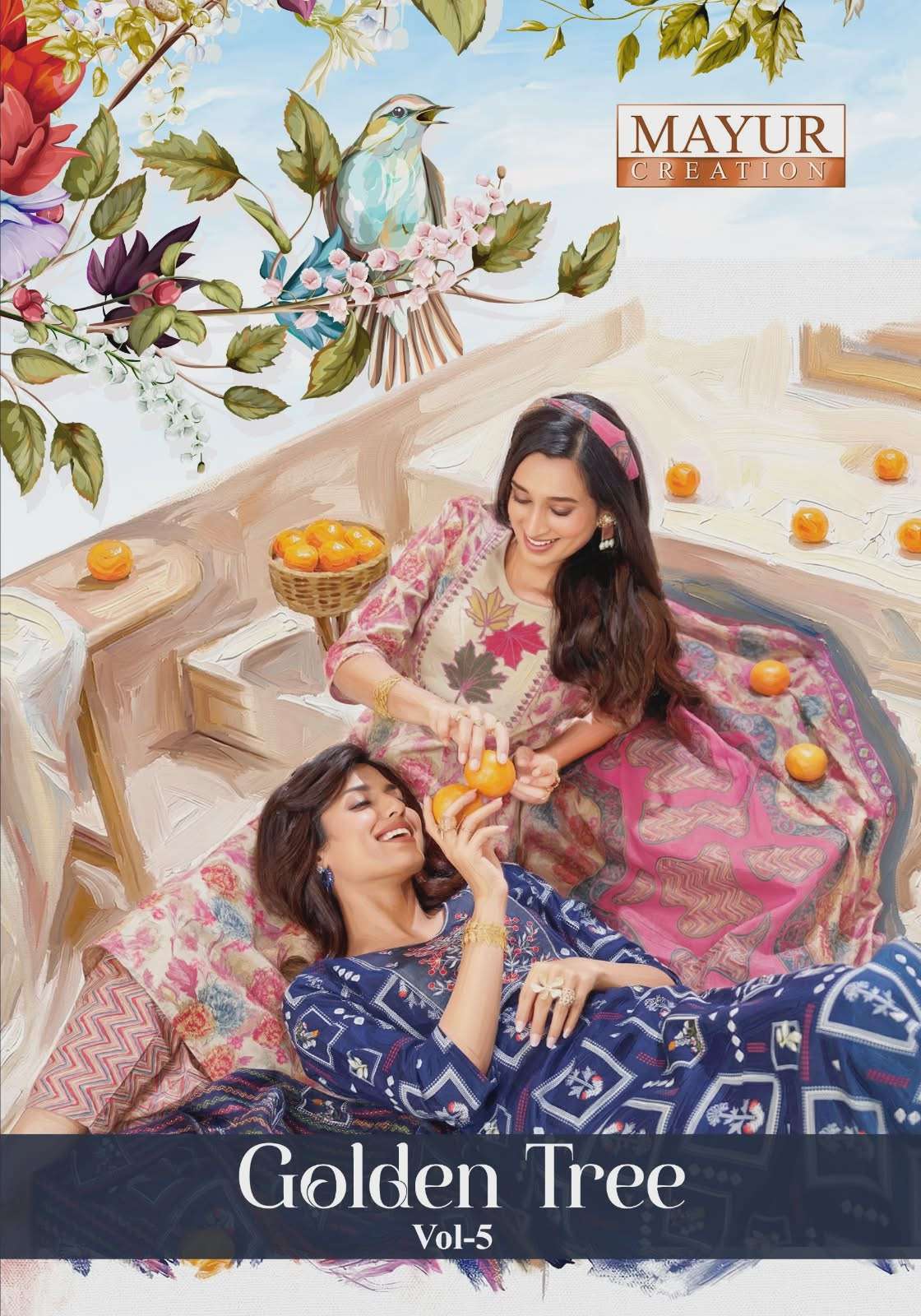 MAYUR CREATION GOLDEN TREE VOL 5 READY MADE COTTON SUIT