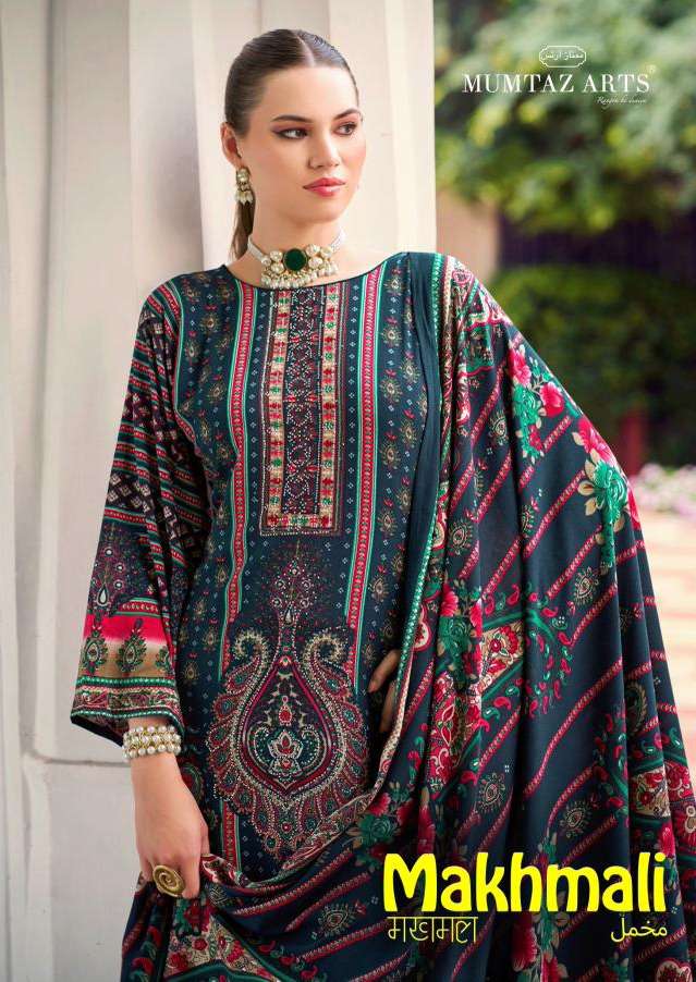 MUMTAZ ARTS MAKHMALI VISCOSE FANCY WORKS LADIES SALWAR SUIT