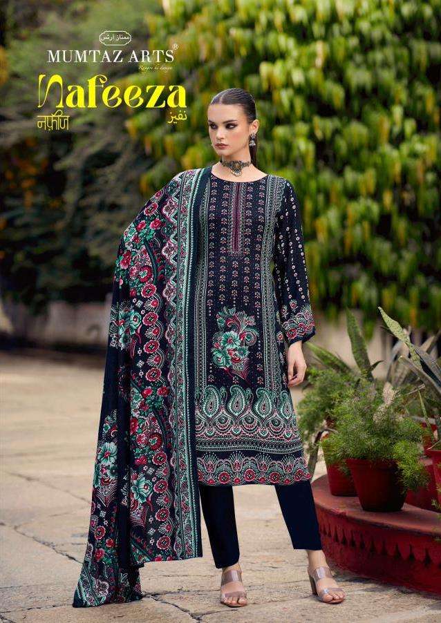 MUMTAZ ARTS NAFEEZA VISCOSE DIGITAL PRINT WITH FANCY WORK SUIT