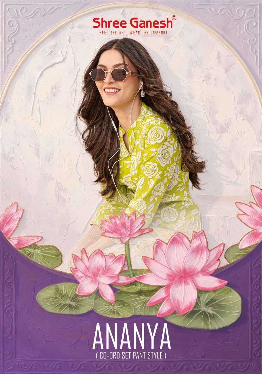 SHREE GANESH ANANYA VOL 1 COTTON PRINT FANCY A LINE STYLE KURTI WITH PANT PAIR 