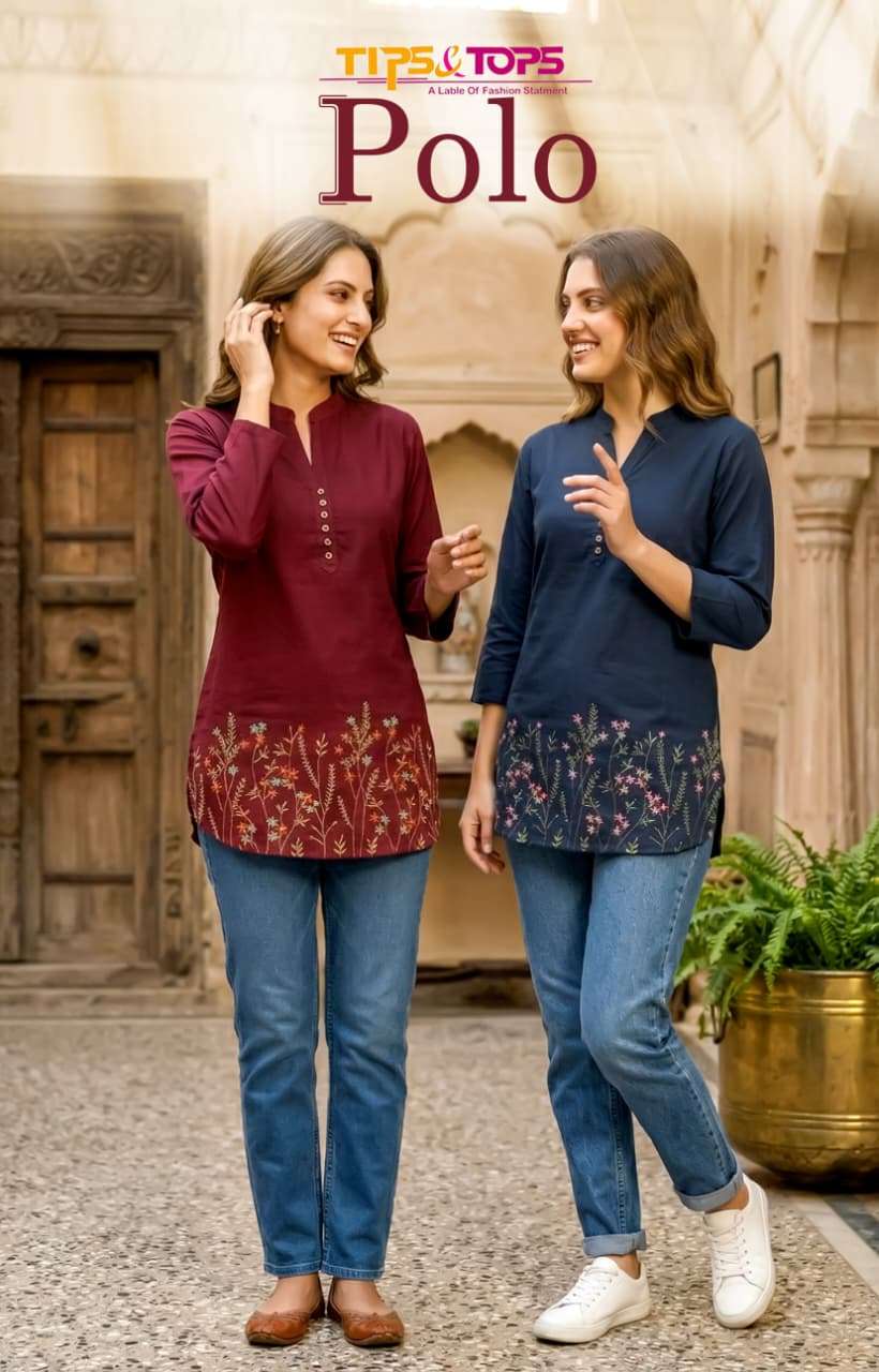 TIPS AND TOPS POLO RAYON FANCY WESTERN WEAR LADIES TOP