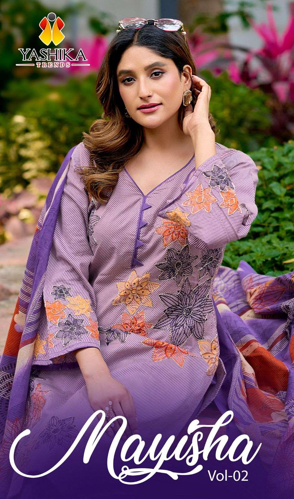 YASHIKA TRENDS MAYISHA VOL 2 COTTON DIGITAL PRINTS WITH FANCY WORK SUITS 