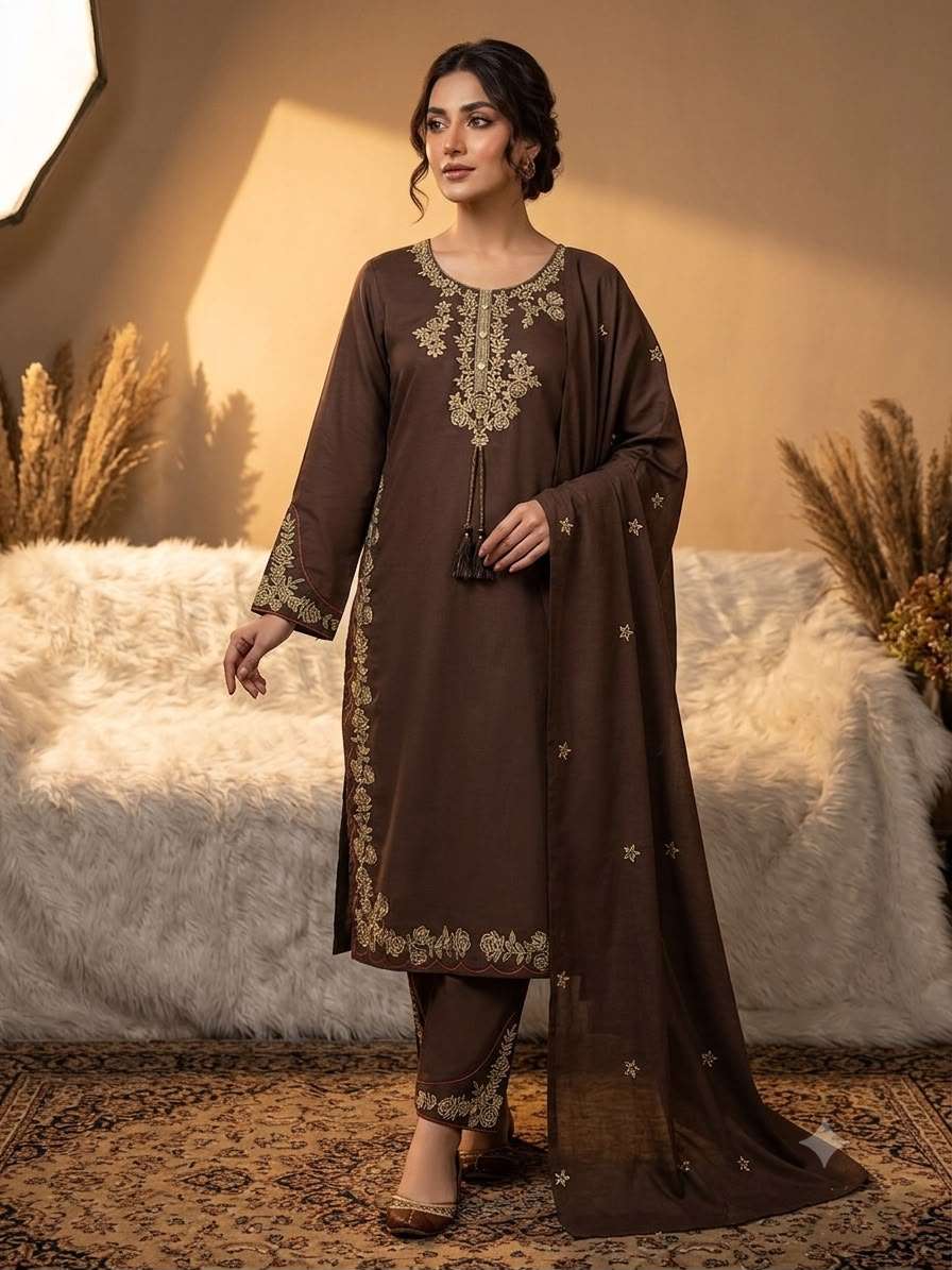 BE 473 ROMAN SILK DESIGNER TOP PLAZZO SUIT WITH DUPATTA SET