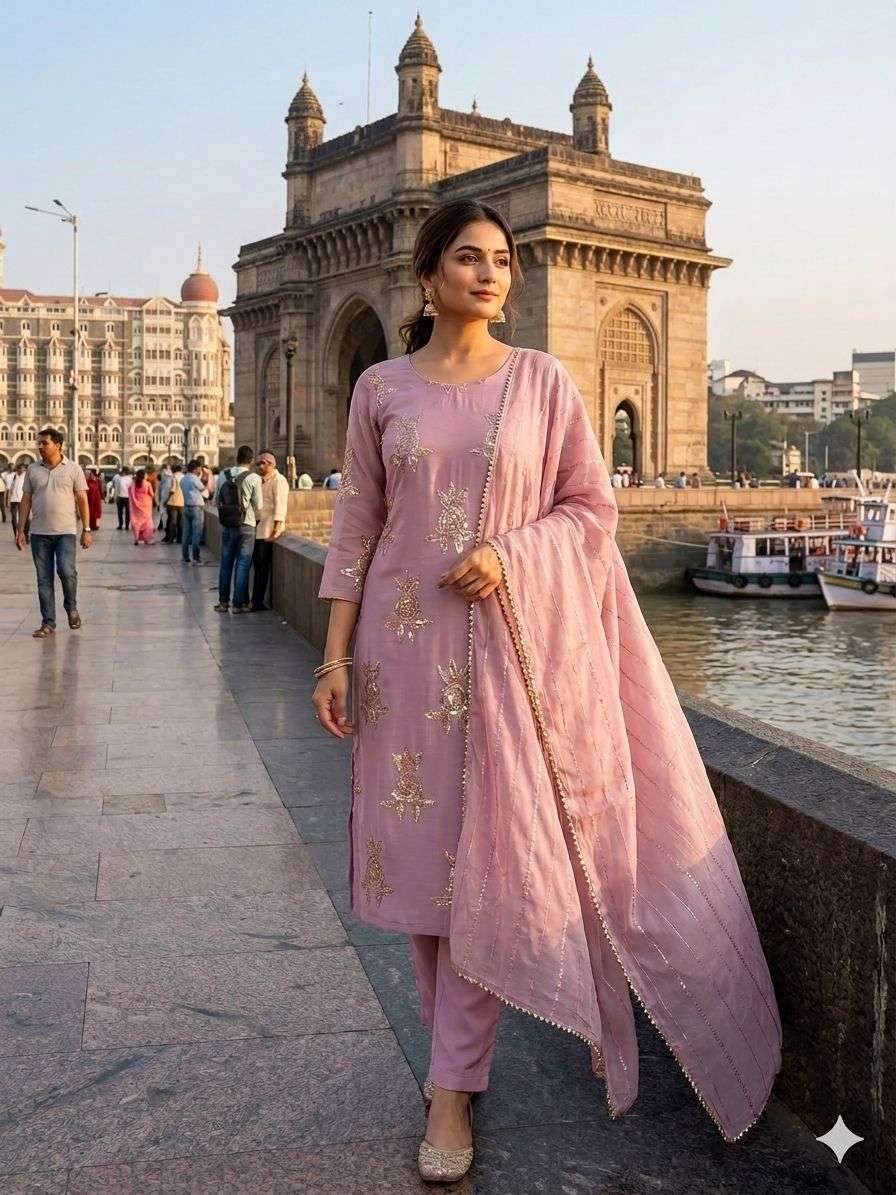 BE 476 BEAUTIFUL DESIGNER WORK PARTY WEAR LADIES SUIT
