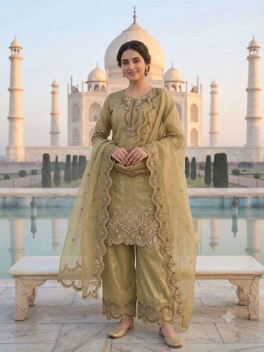 BE 477 SILK DESIGNER EMBROIDERED WORK PARTY WEAR LADIES SUIT