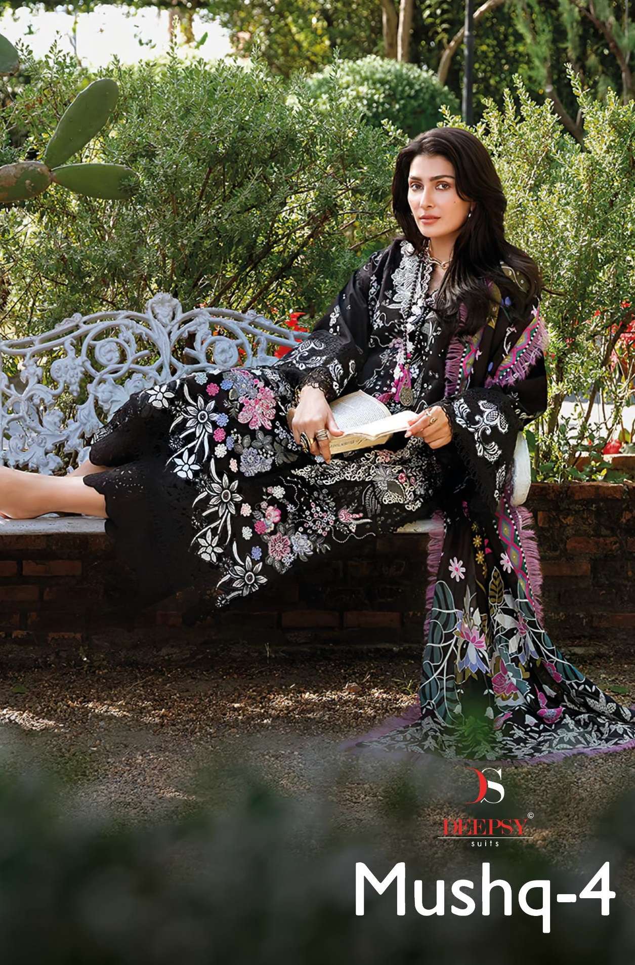 DEEPSY SUITS MUSHQ LAWN COLLECTION VOL 4 COTTON HEAVY EMBROIDERY WORK PAKISTANI SUIT