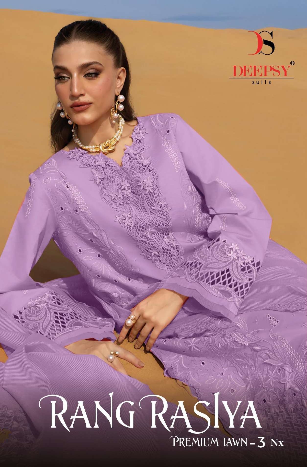 DEEPSY SUITS RANGRASIYA PREMIUM LAWN VOL 3 NX COTTON HEAVY EMBROIDERY SUIT