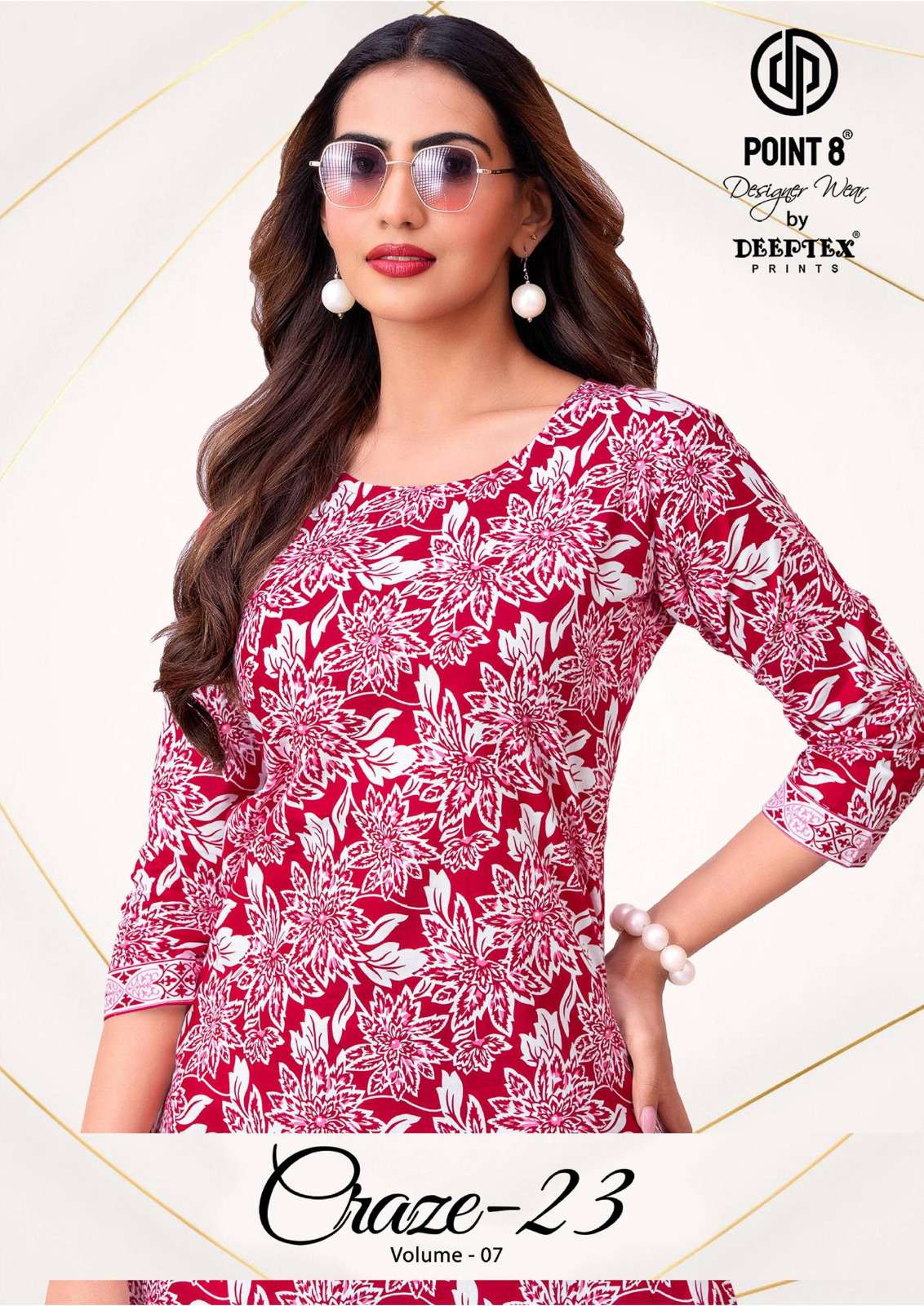 DEEPTEX PRINTS CRAZE 23 VOL 7 COTTON PRINTED LADIES SUMMER WEAR CO-ORD SET