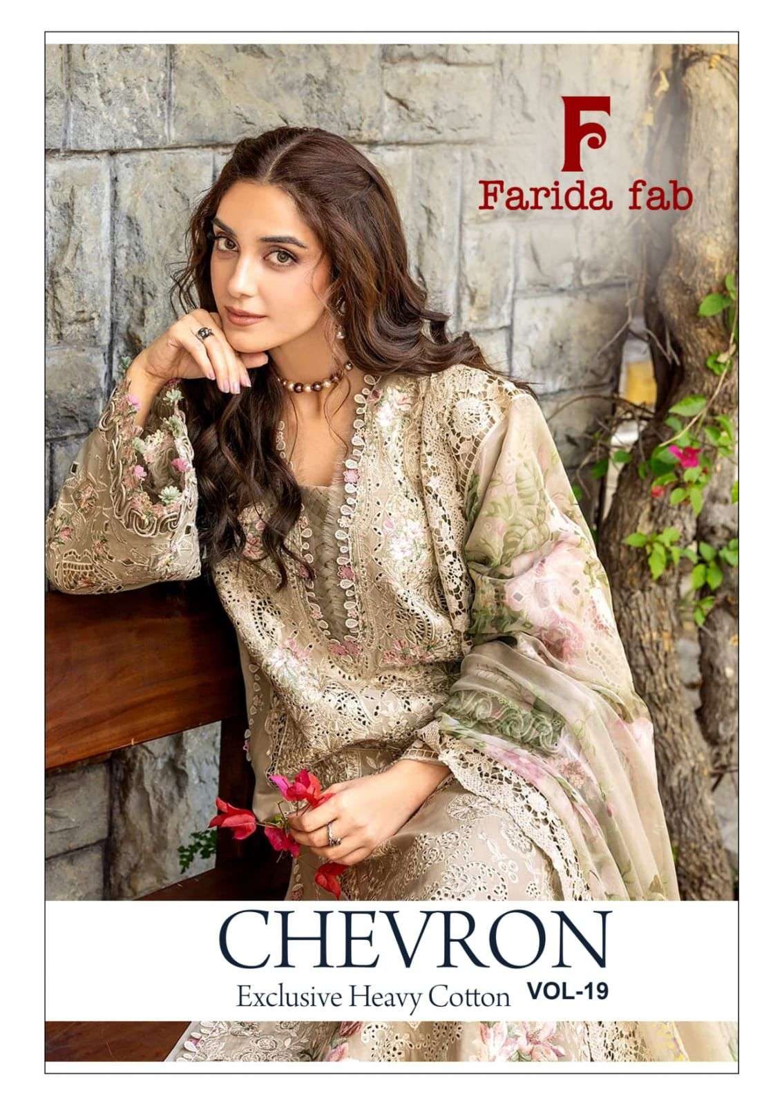 FARIDA FAB CHEVRON VOL 19 COTTON DIGITAL PRINTS SALWAR SUIT	