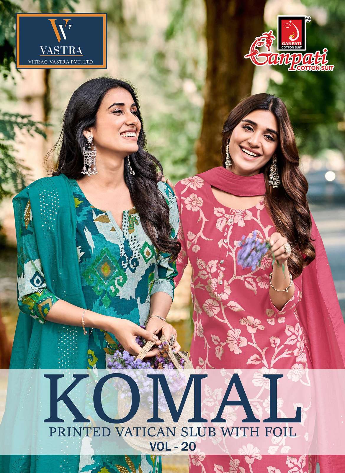 GANPATI KOMAL VOL 20 COTTON PRINTED LADIES READY MADE LADIES SUIT