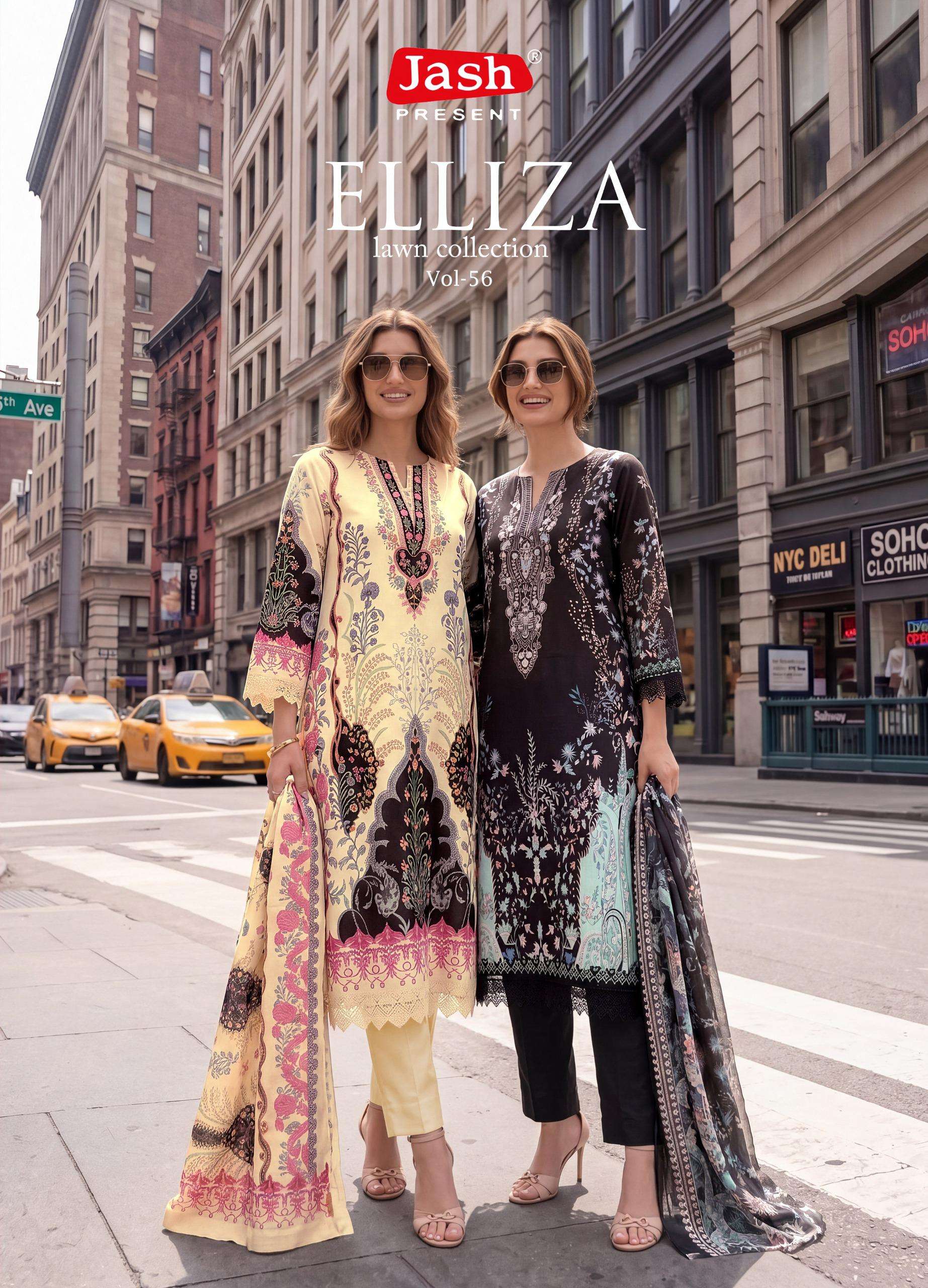  JASH ELLIZA VOL 56 COTTON DIGITAL PRINT UNSTITCH SALWAR SUIT