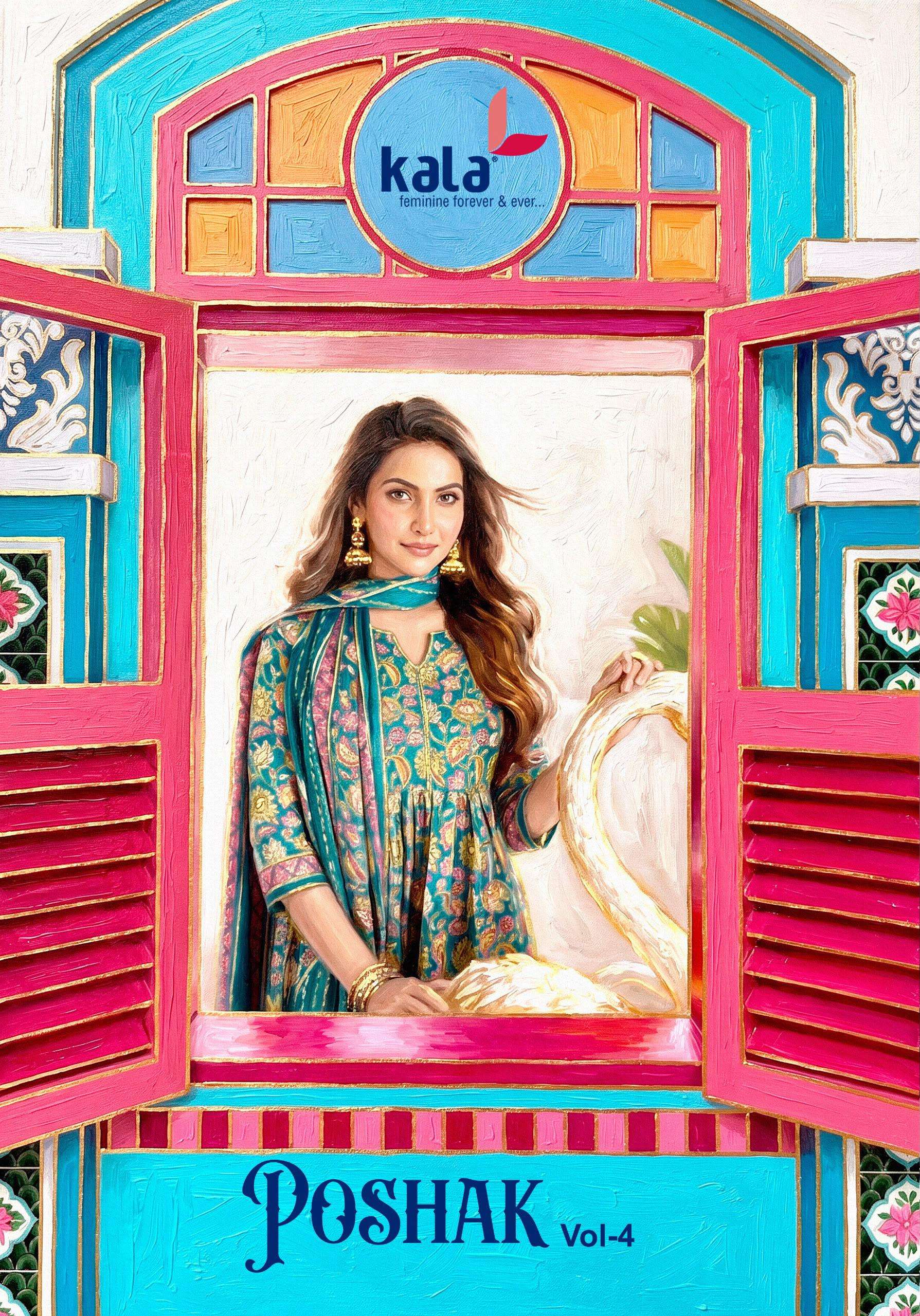 KALA FASHION POSHAK VOL 4 COTTON PRINTED SALWAR SUIT