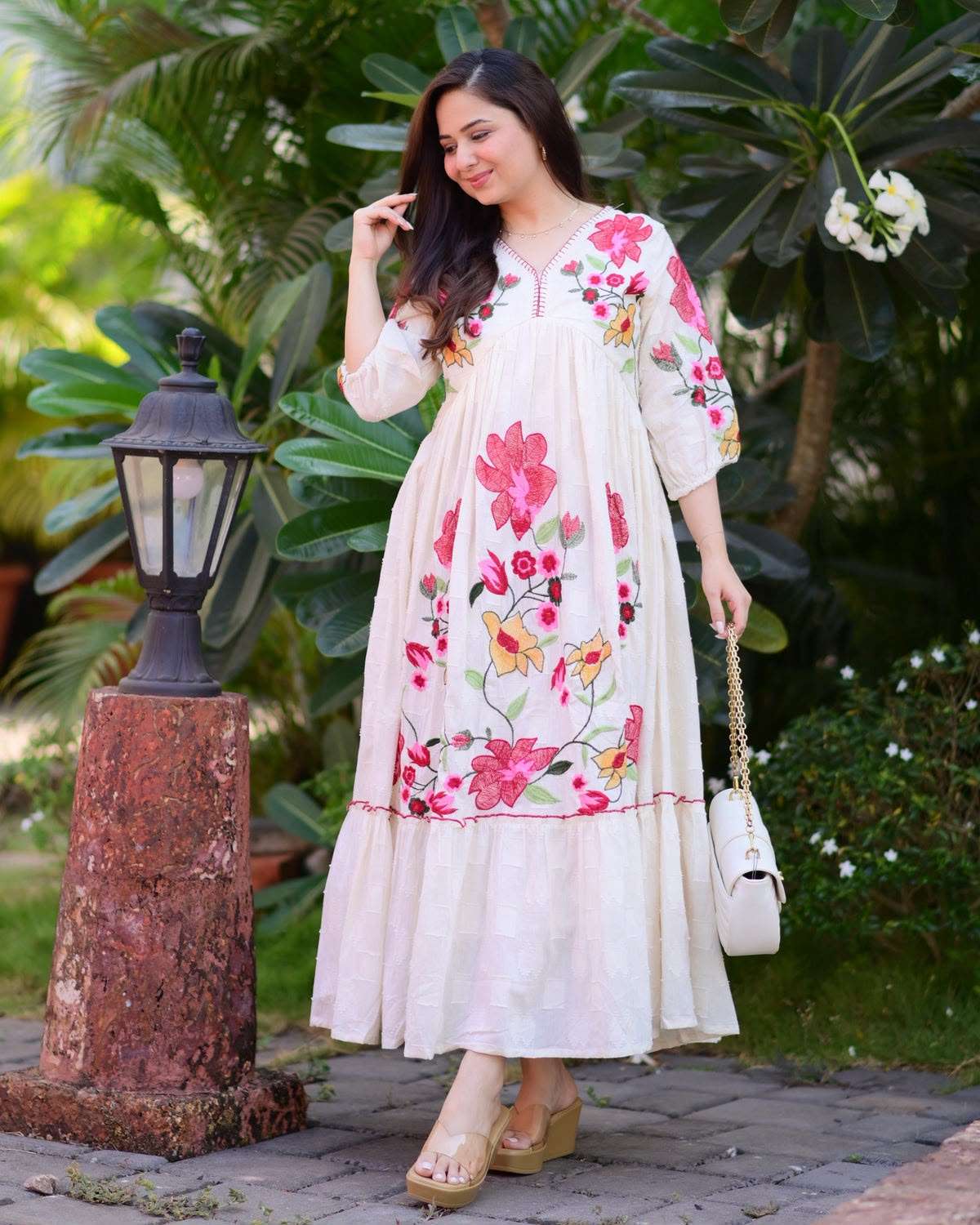 LG 2109 RAYON PREETY LOOK DESIGNER LADIES MAXI GOWN COLLECTION 