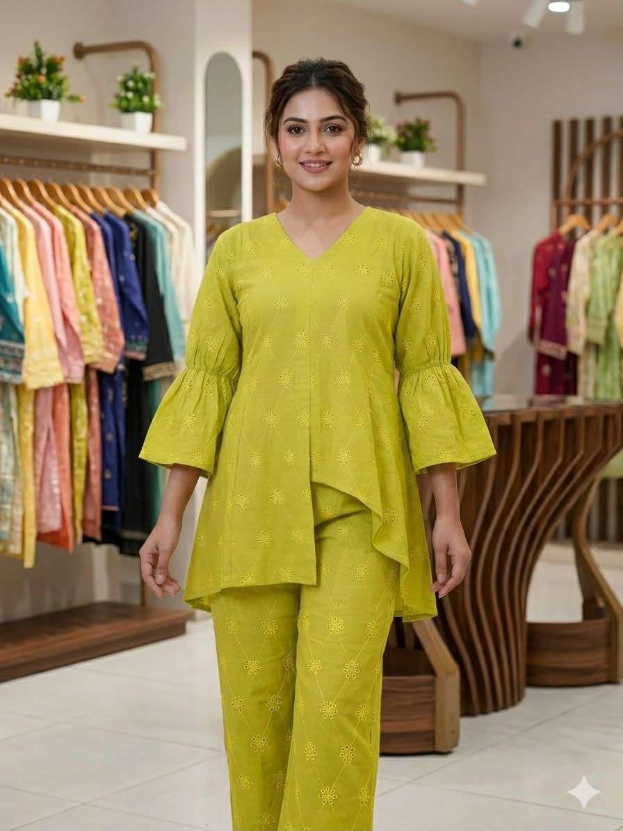 LG 2111 COTTON FANCY SUMMER SEASON WEAR TRENDY CO-ORD SET