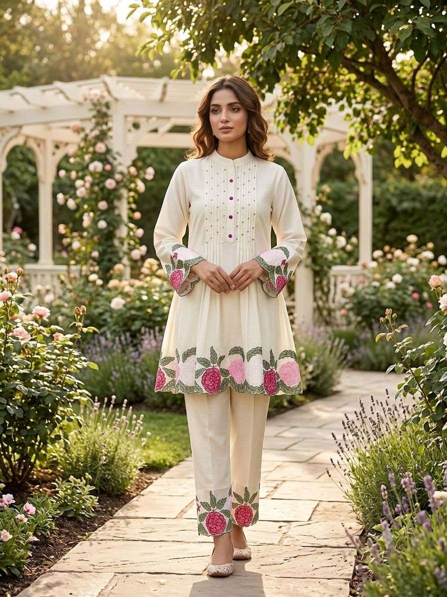 LG 2115 SILK SUMMER SEASON WEAR PREETY LOOKS TRENDY CO-ORD SET