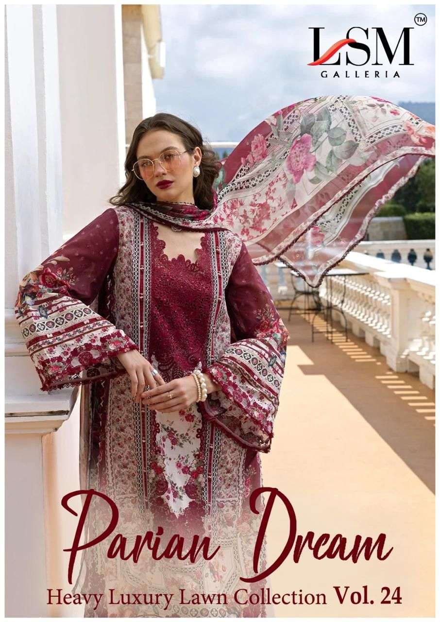 LSM GALLERIA PARIAN DREAM HEAVY LUXURY LAWN COLLECTION VOL 24