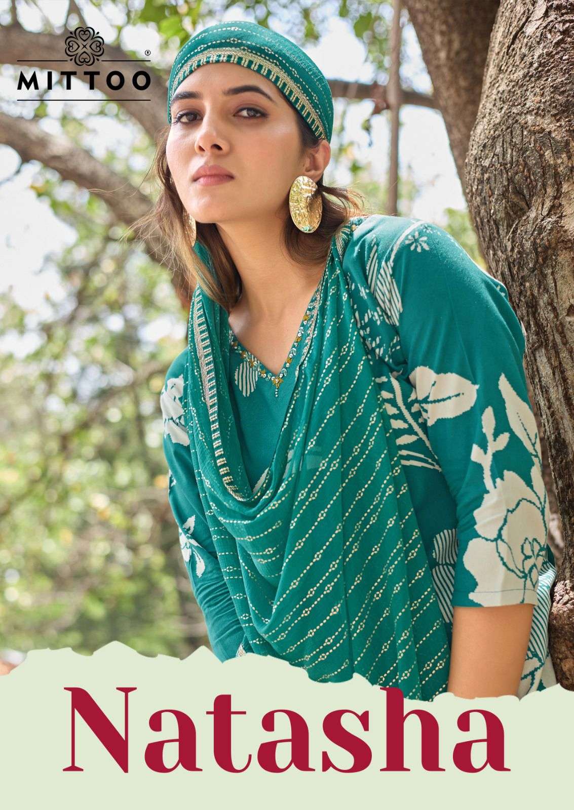 MITTOO NATASHA RAYON PRINT FANCY SUMMER WEAR LADIES 3PCS SET COLLECTION 